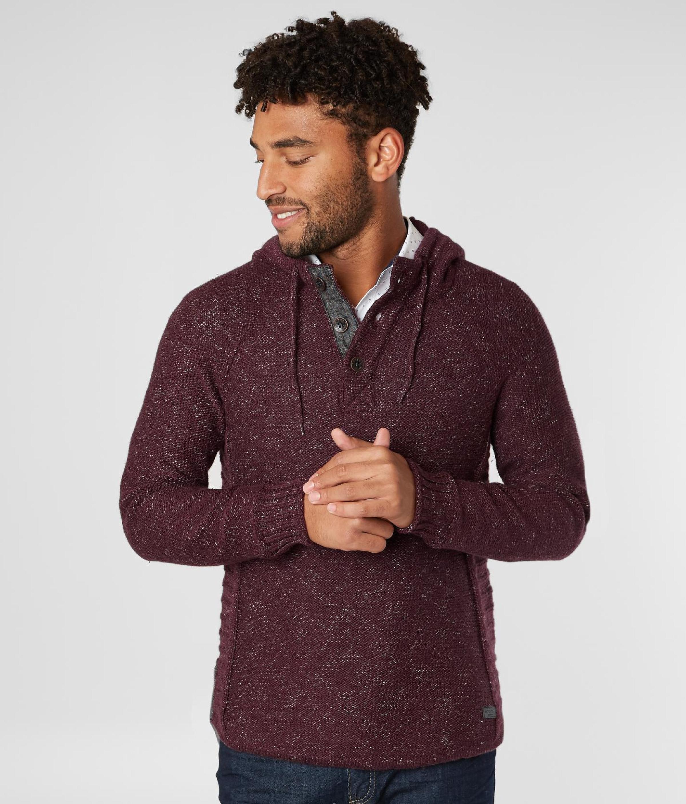 Outpost Makers Hooded Henley Sweater in 