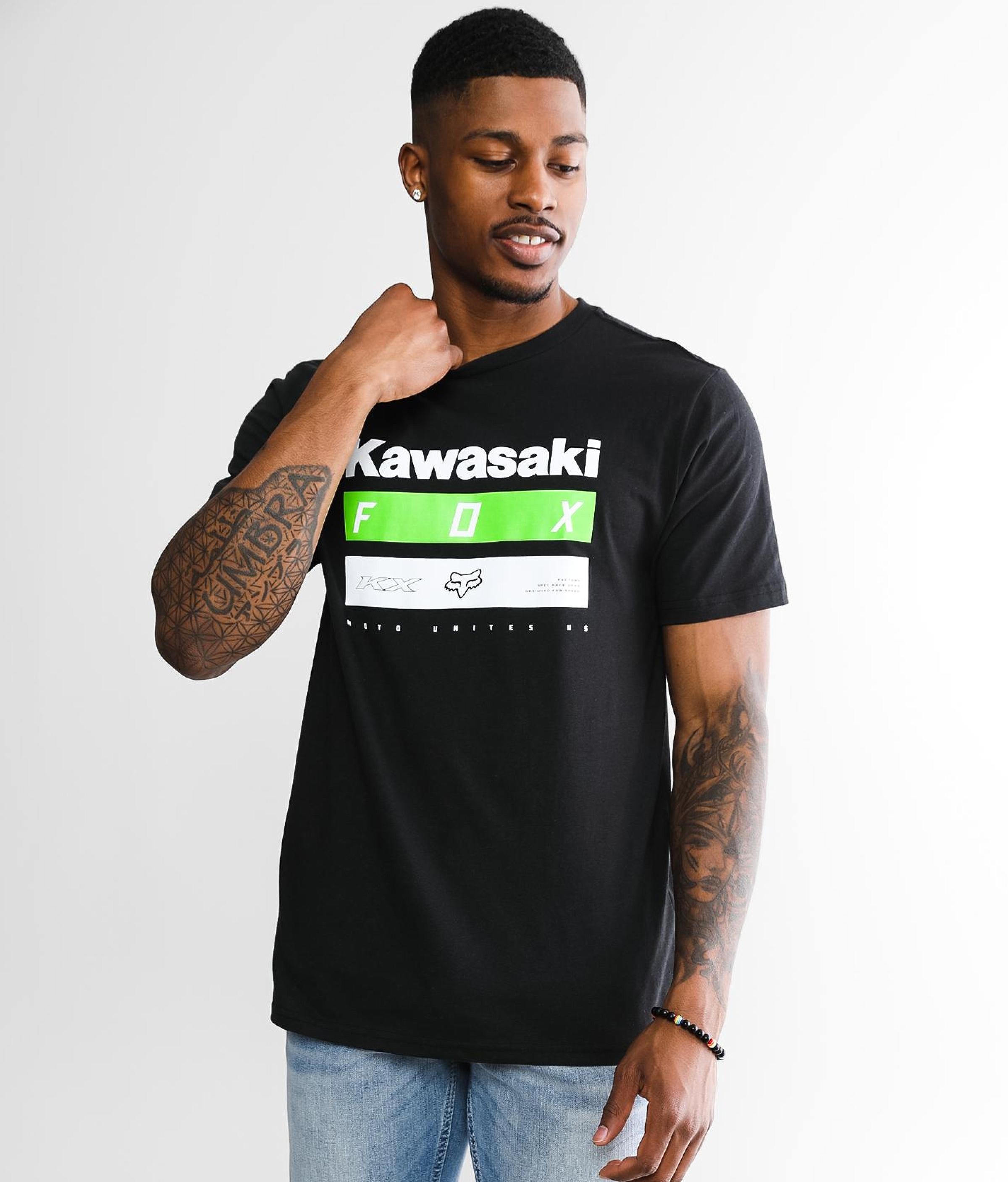 Fox Racing Kawasaki Stripes T-shirt in 