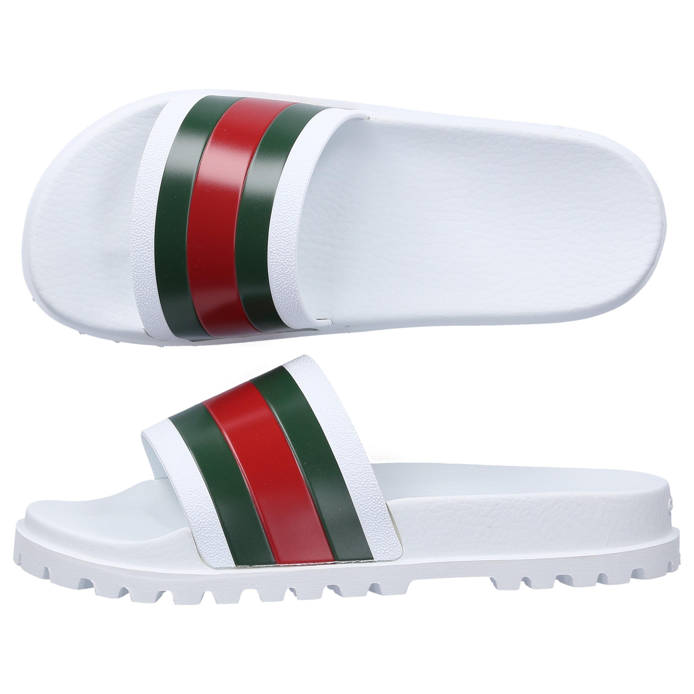Gucci Beach Sandals Gib10 in White for Men - Lyst