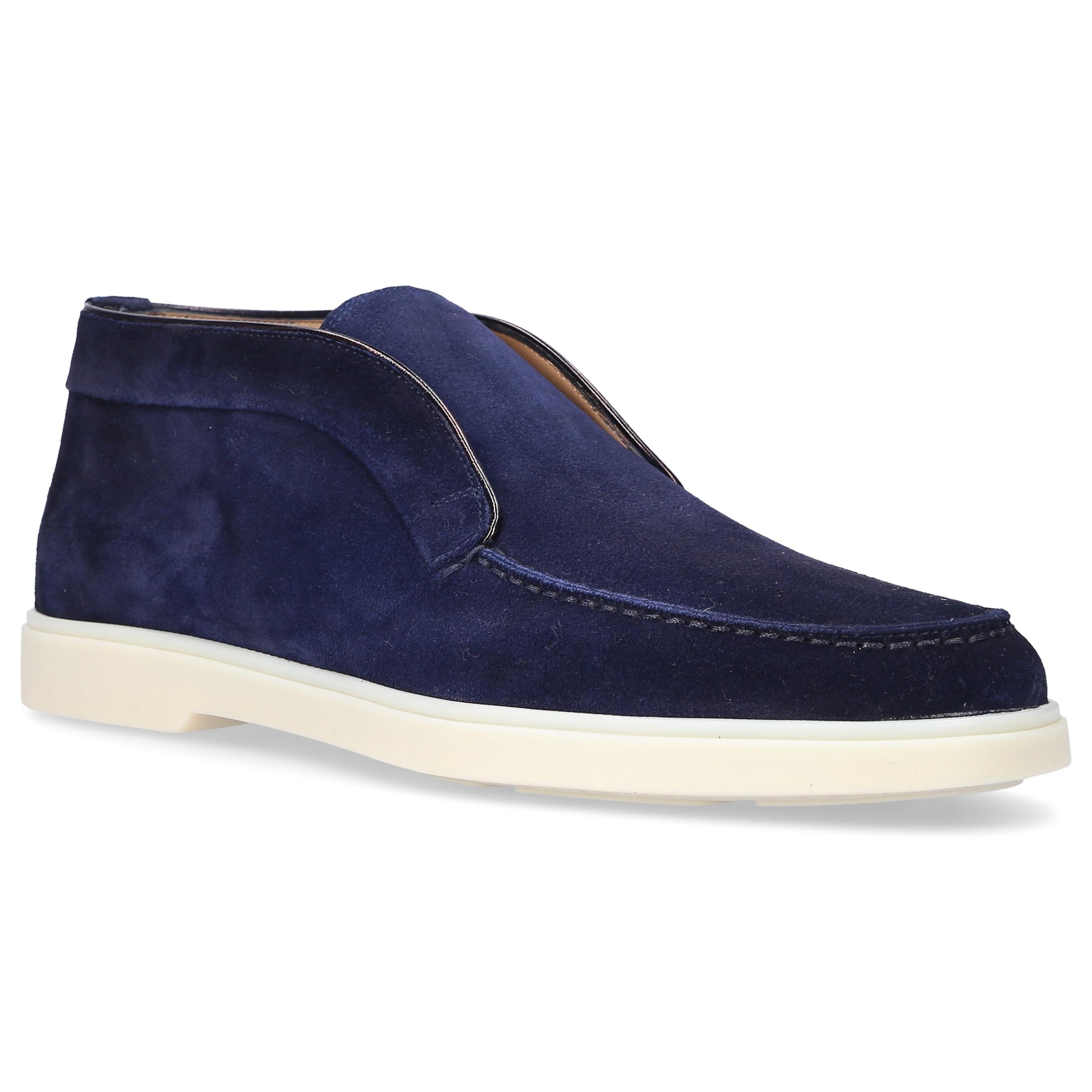 santoni blue shoes