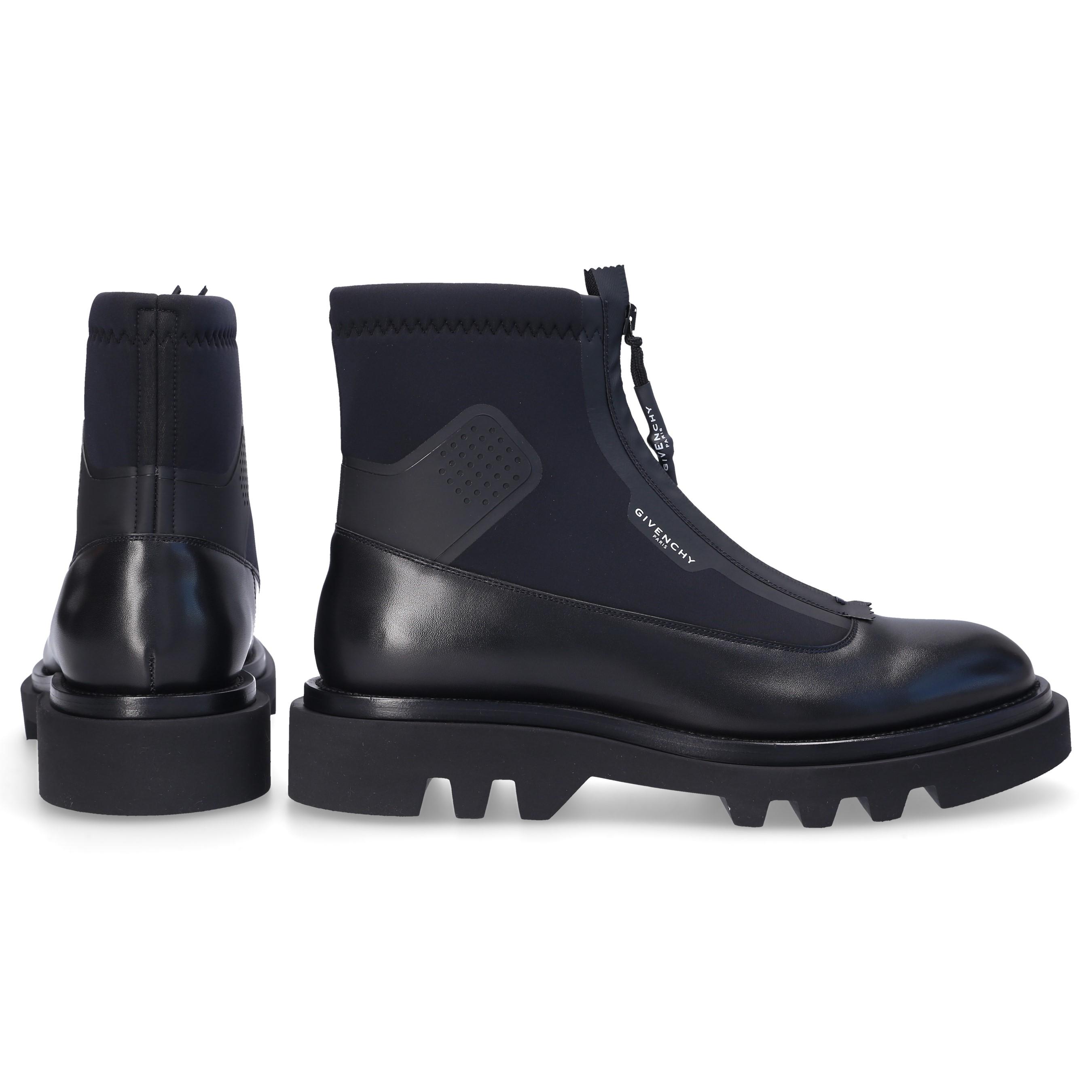 Givenchy Leather Ankle Boots Combat Boot in Black for Men - Lyst