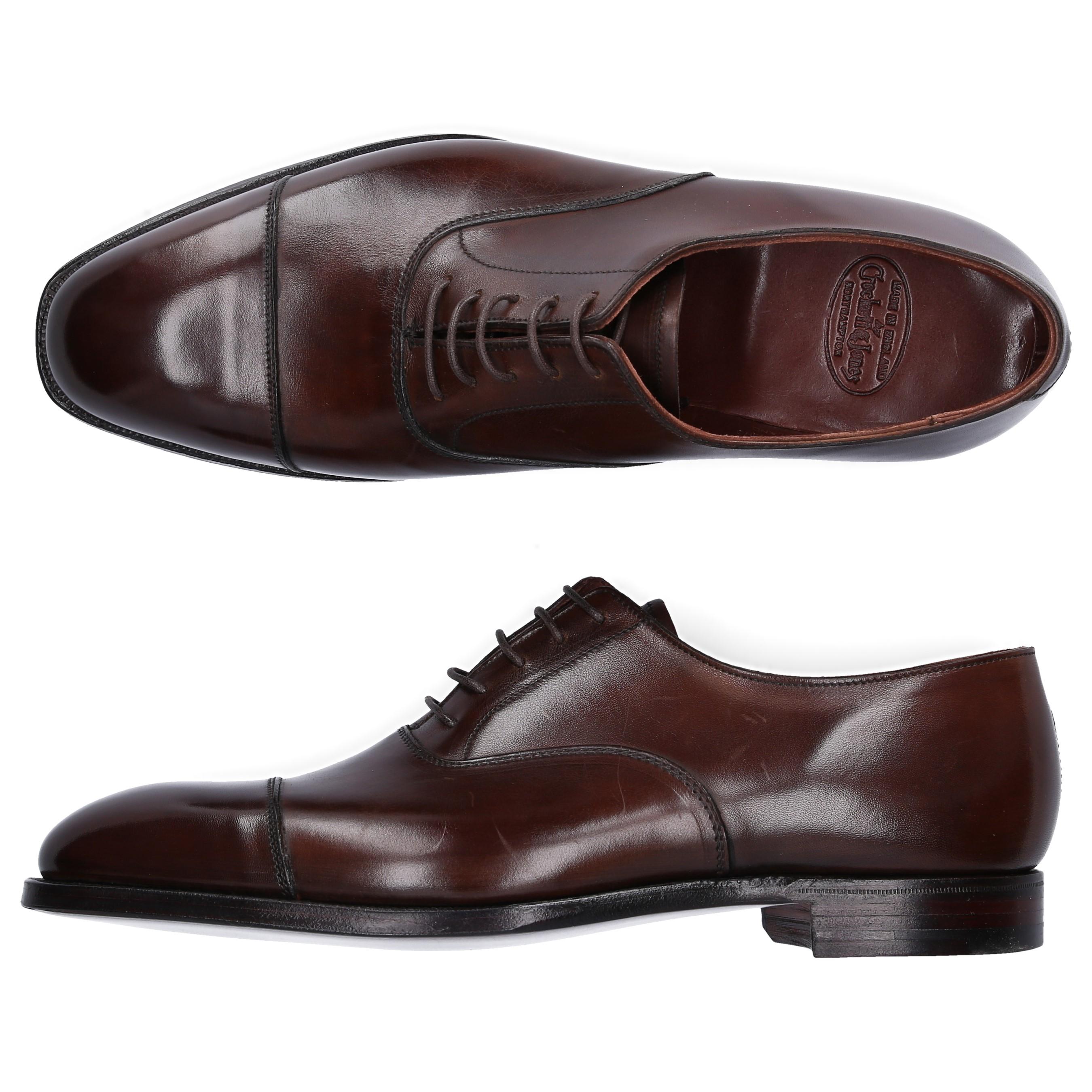 Crockett and Jones Oxford Audley Leather Brown for Men - Lyst