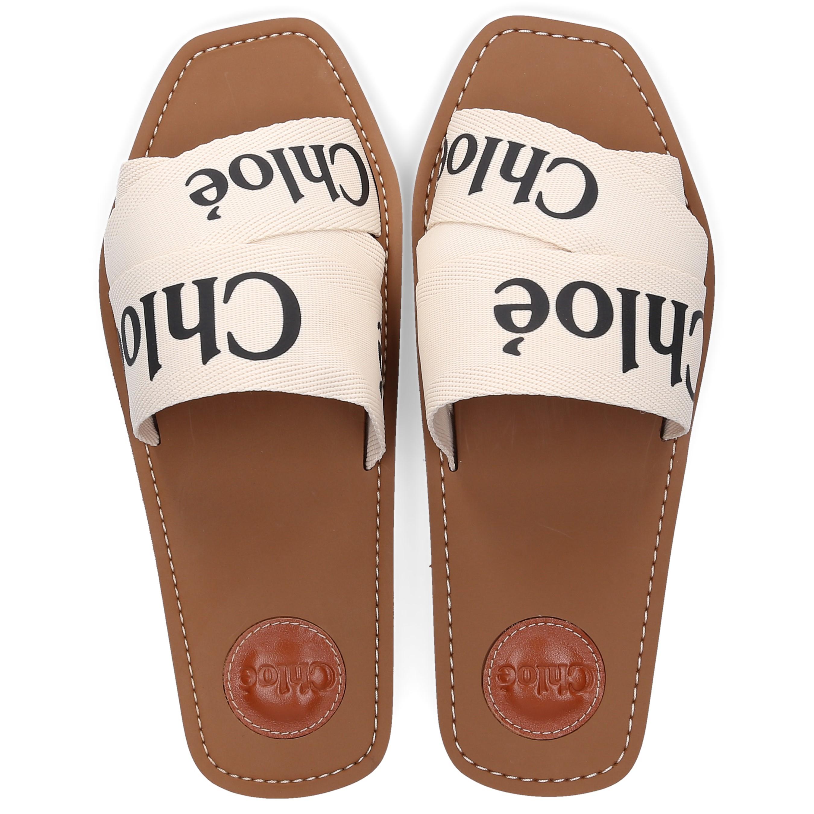 chloe sandals cream