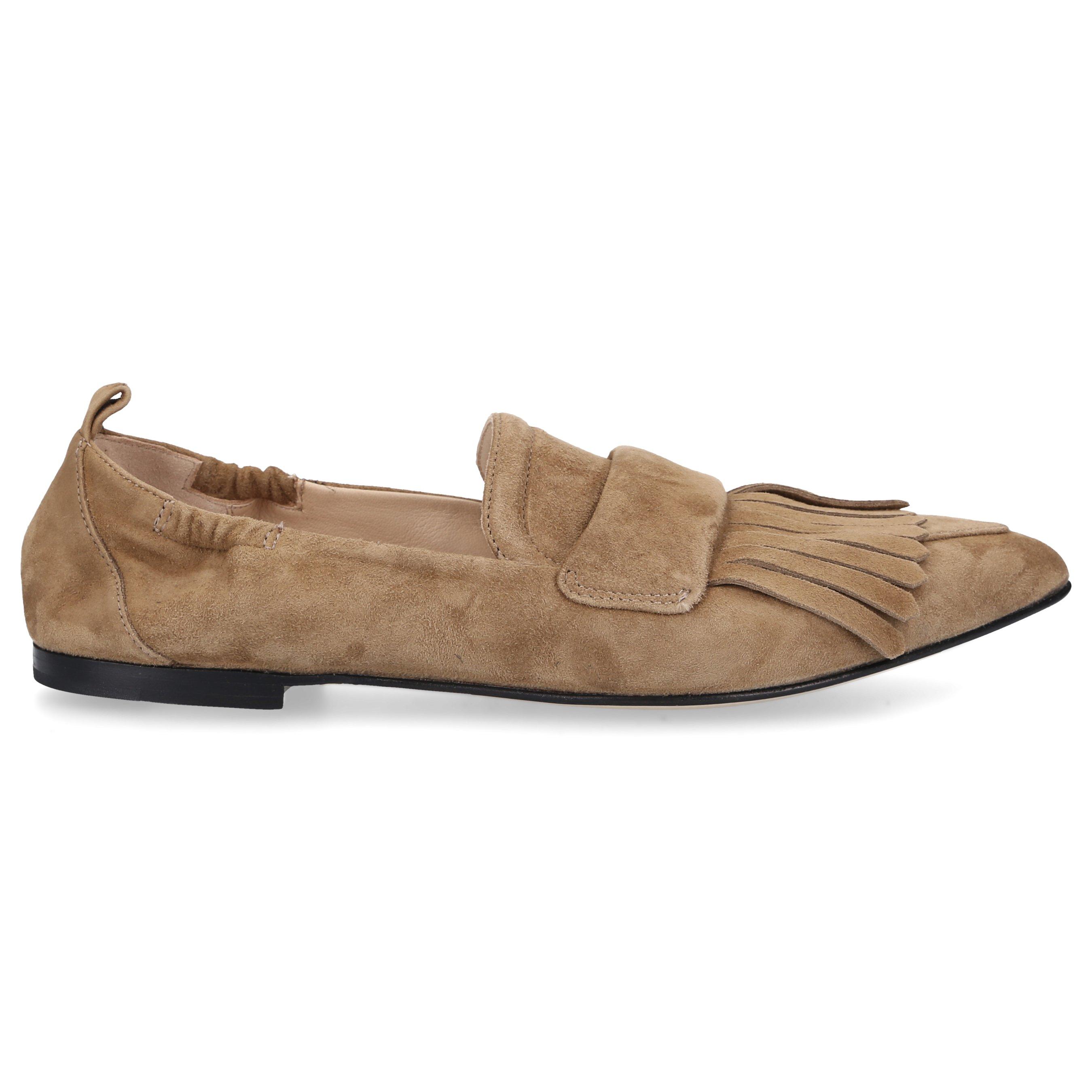 Pomme D'or Loafers 0523 Suede in Brown Lyst