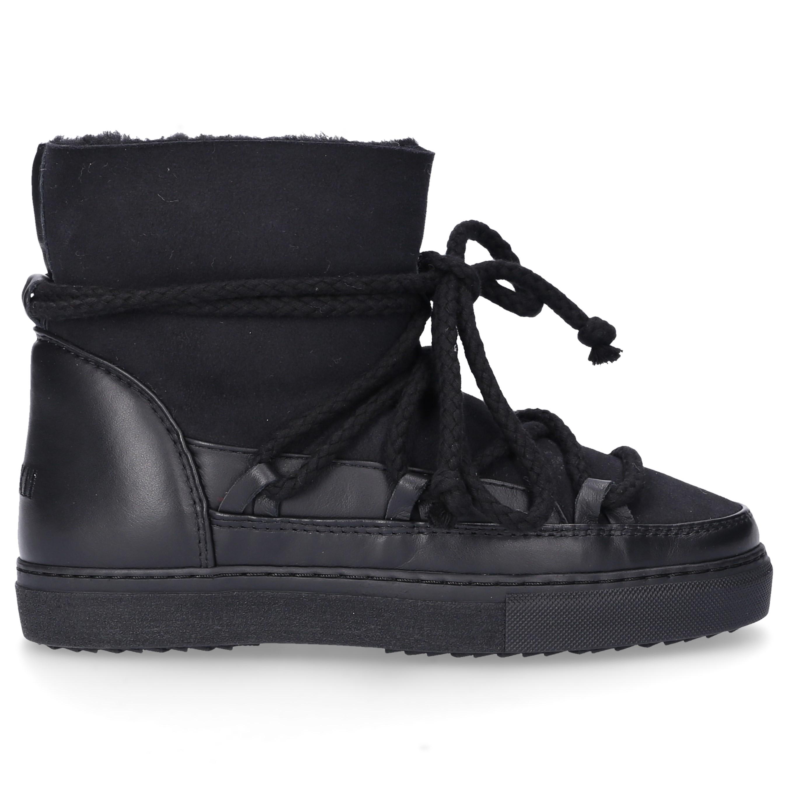 Inuikii Ankle Boots Sneaker Classic Calf-suede Fur Fur Upper Black in ...