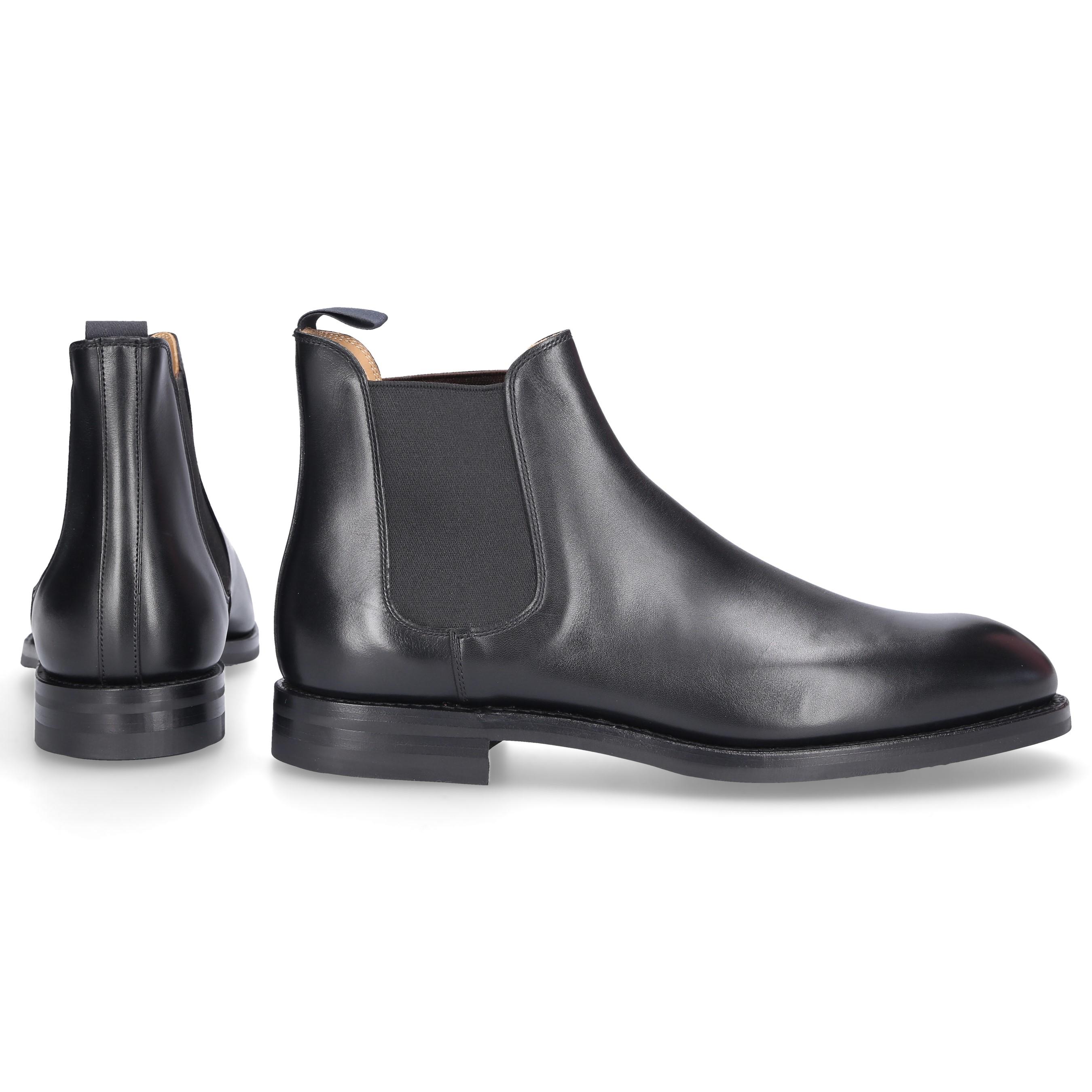 Crockett & Jones Leather Chelsea Boots Chelsea 5 Leder Schwarz in Black