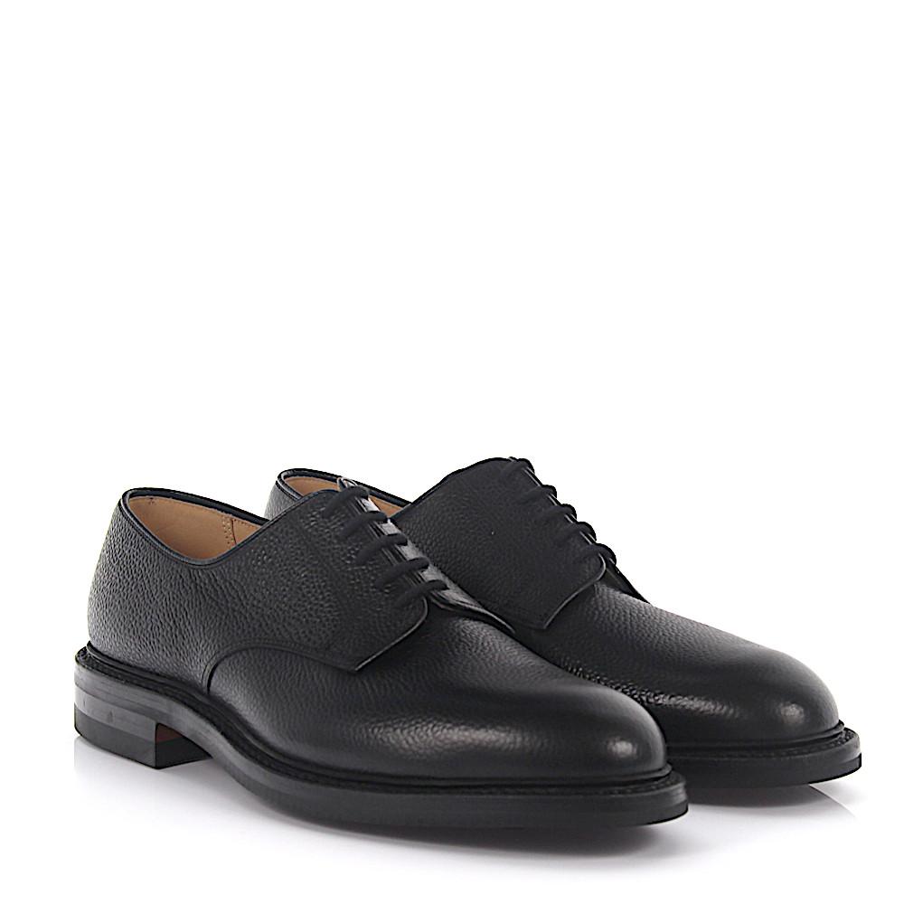 Crockett and Jones Leather Business Shoes Derby John in Black for Men