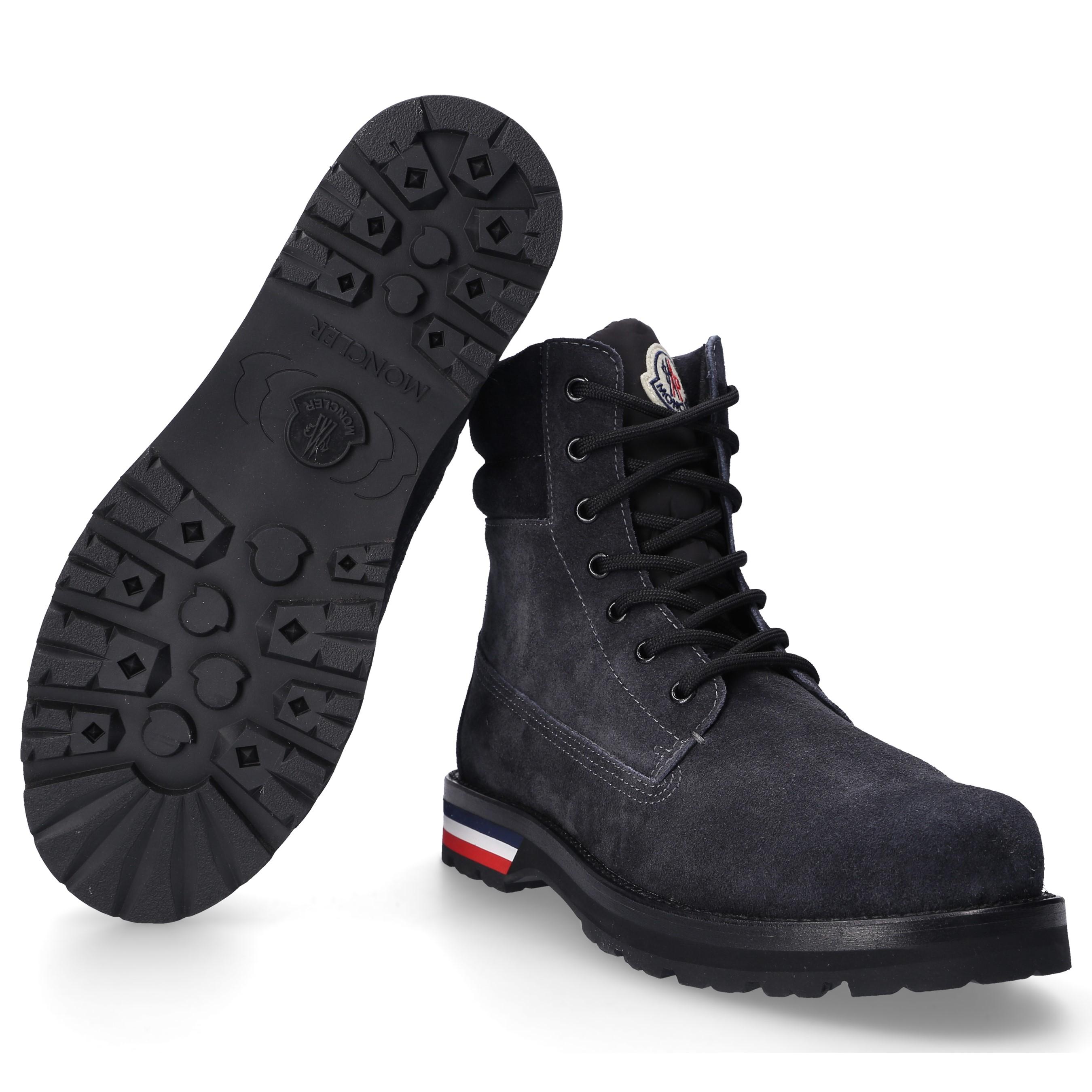 Moncler Suede Ankle Boots Vancouver in Grey (Gray) for Men Lyst