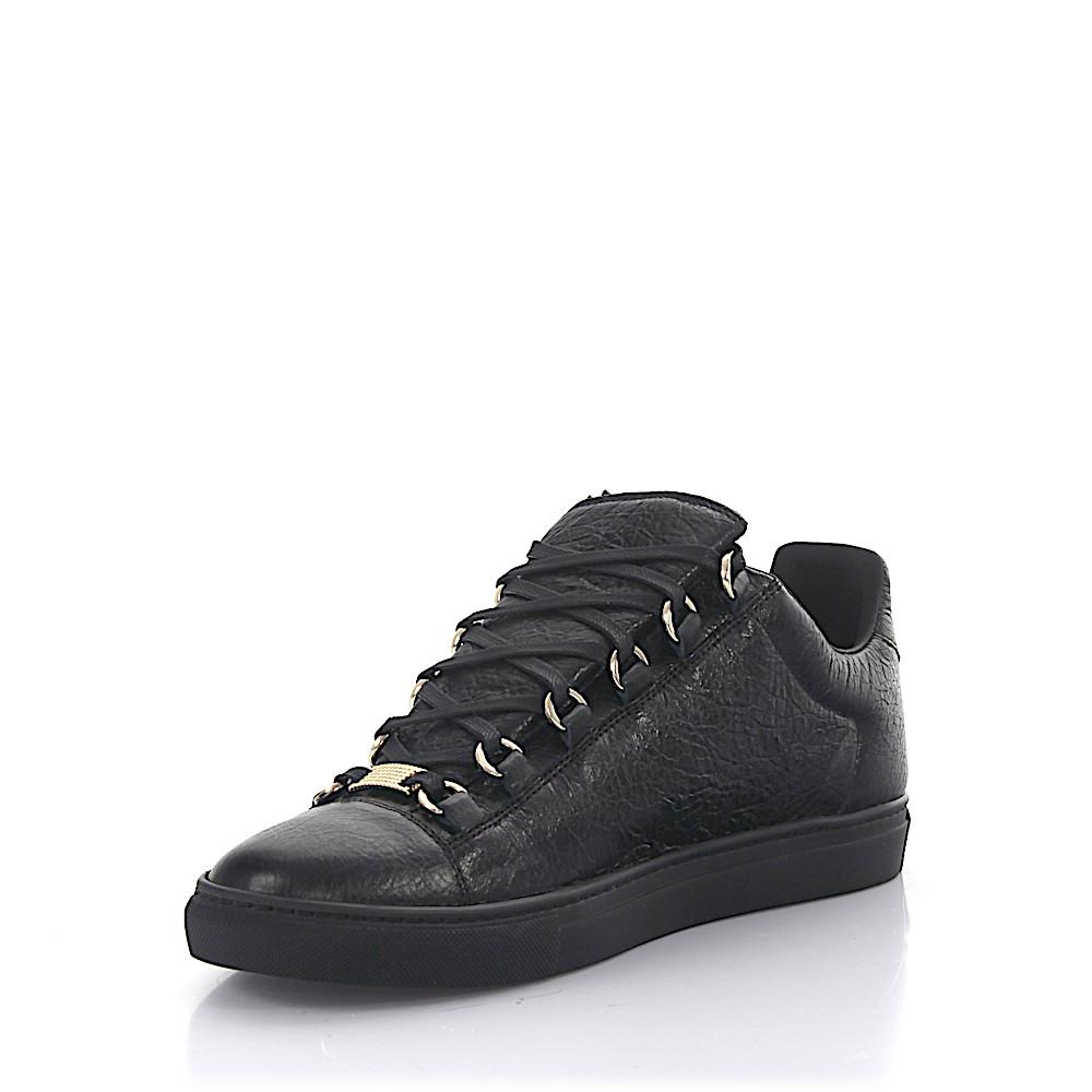 mens black balenciaga arena low