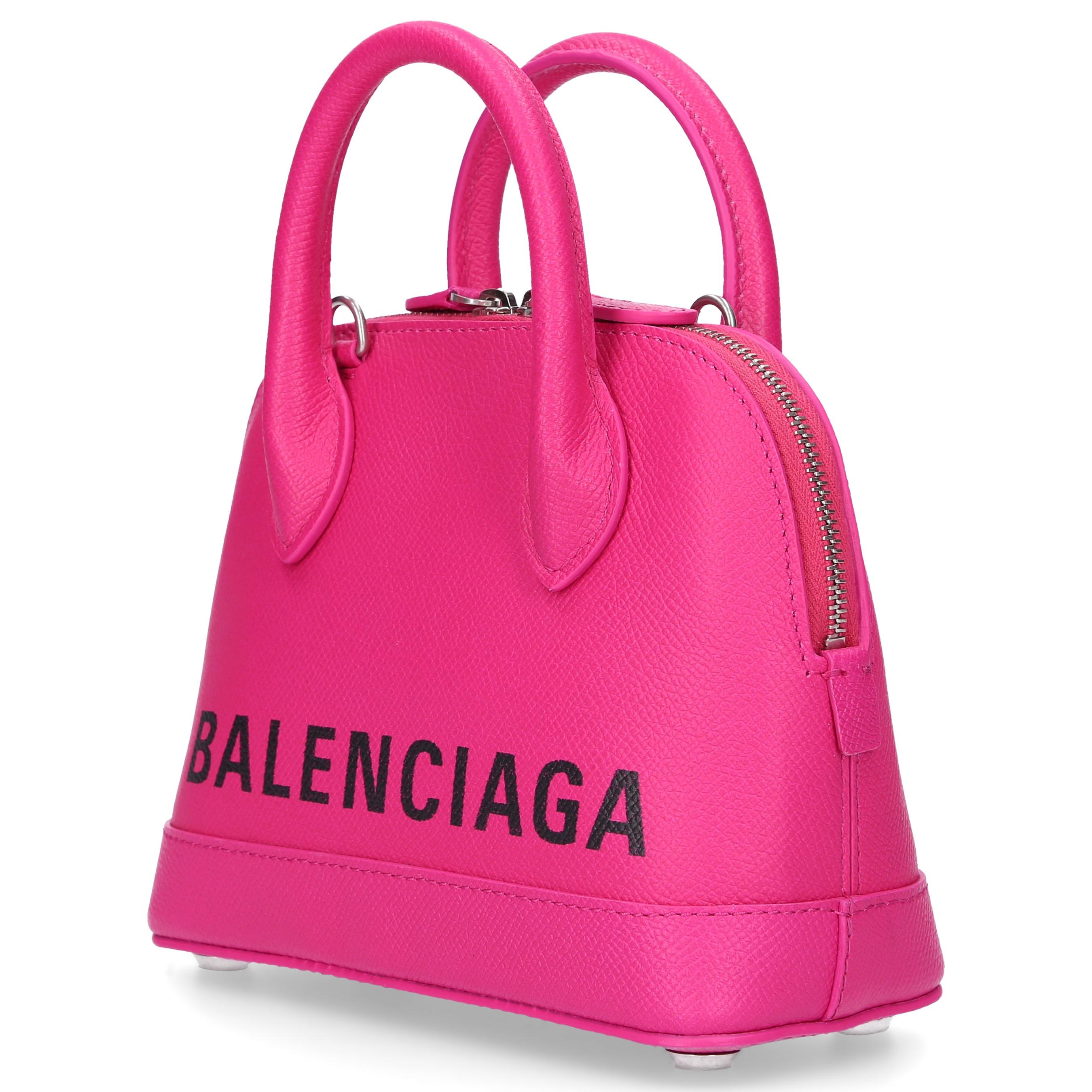 Balenciaga Women Handbag Ville Top Handle Xxs Leather Logo Pink - Lyst