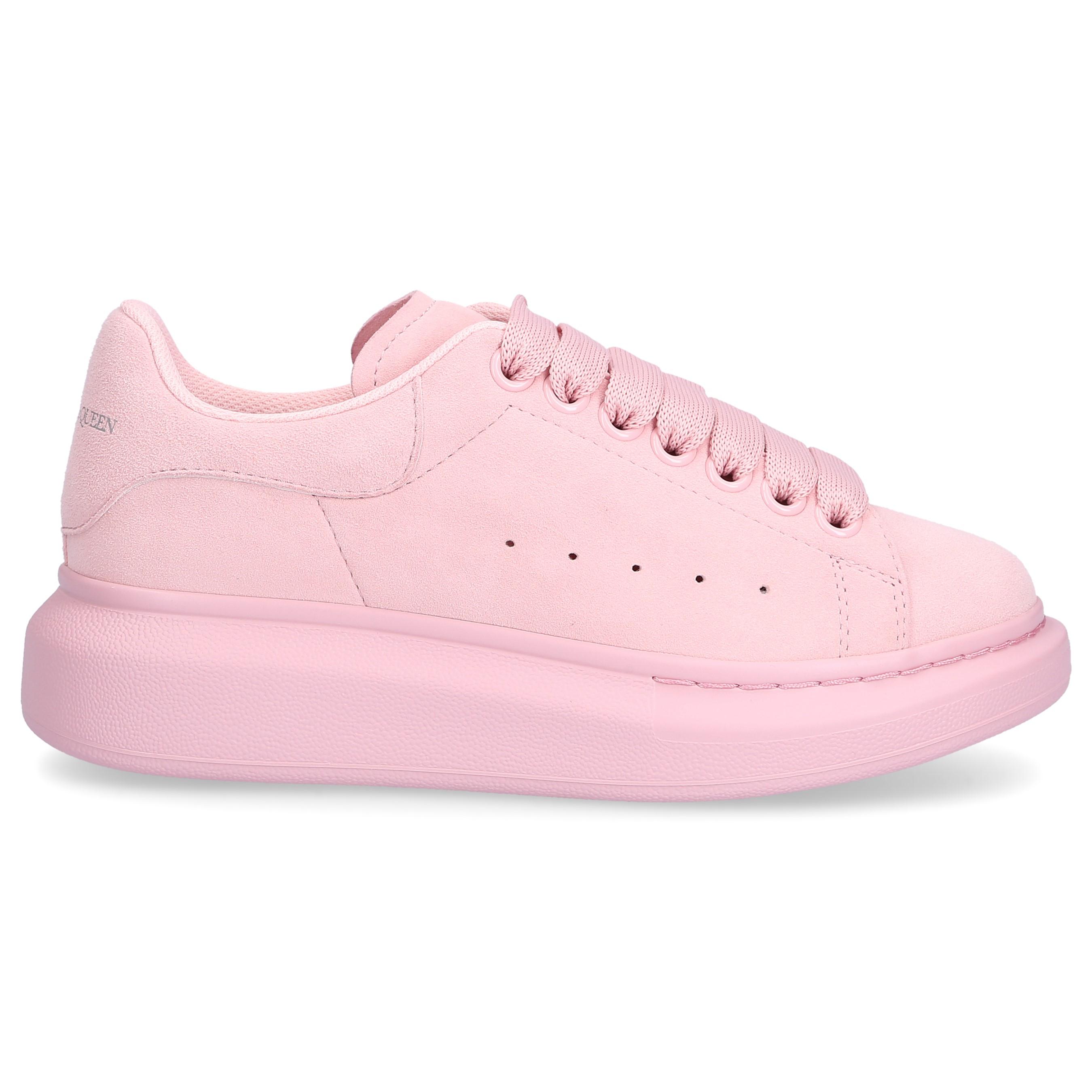 Alexander McQueen Suede Low-top Sneakers Larry in Pink - Lyst