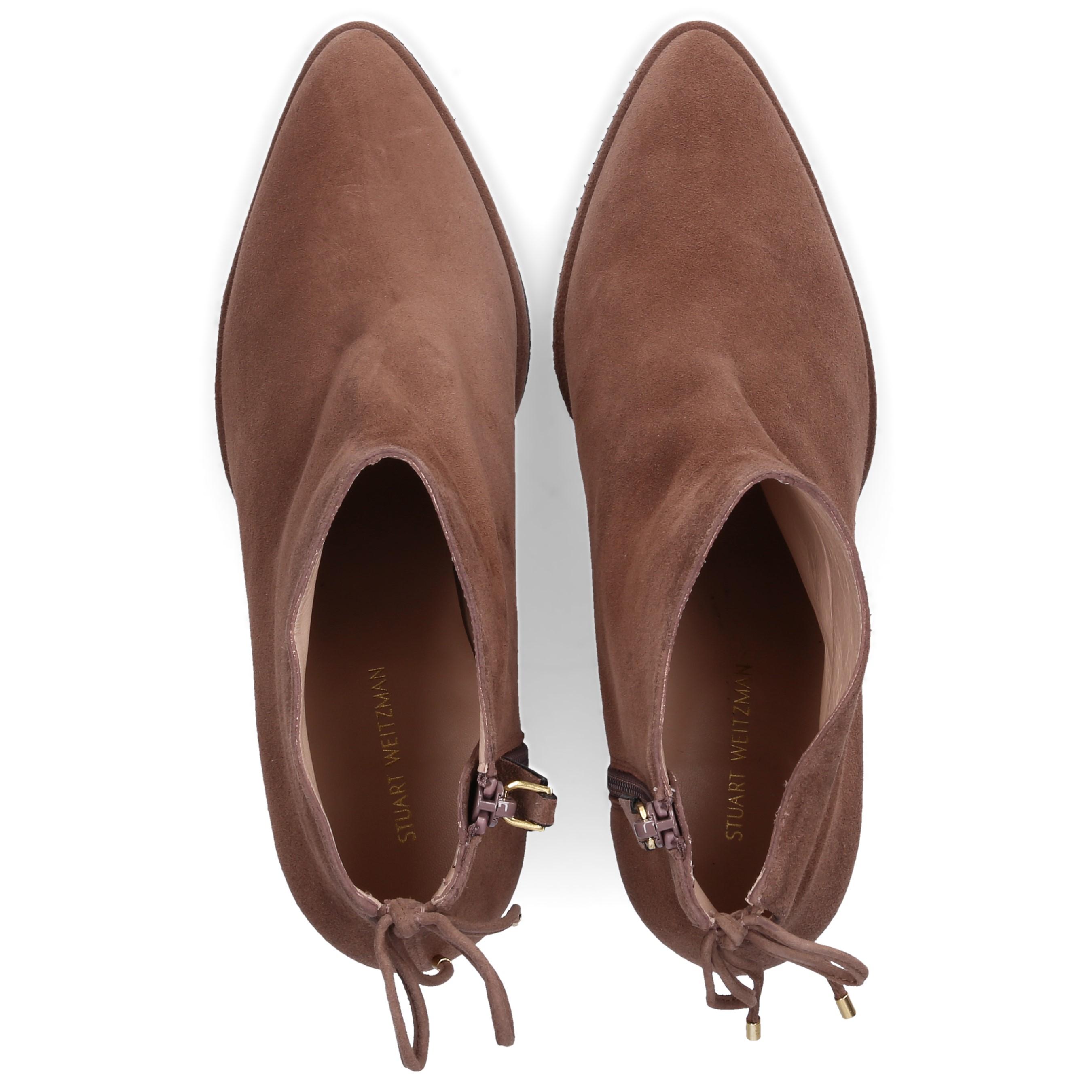 stuart weitzman women's gardiner block heel ankle booties