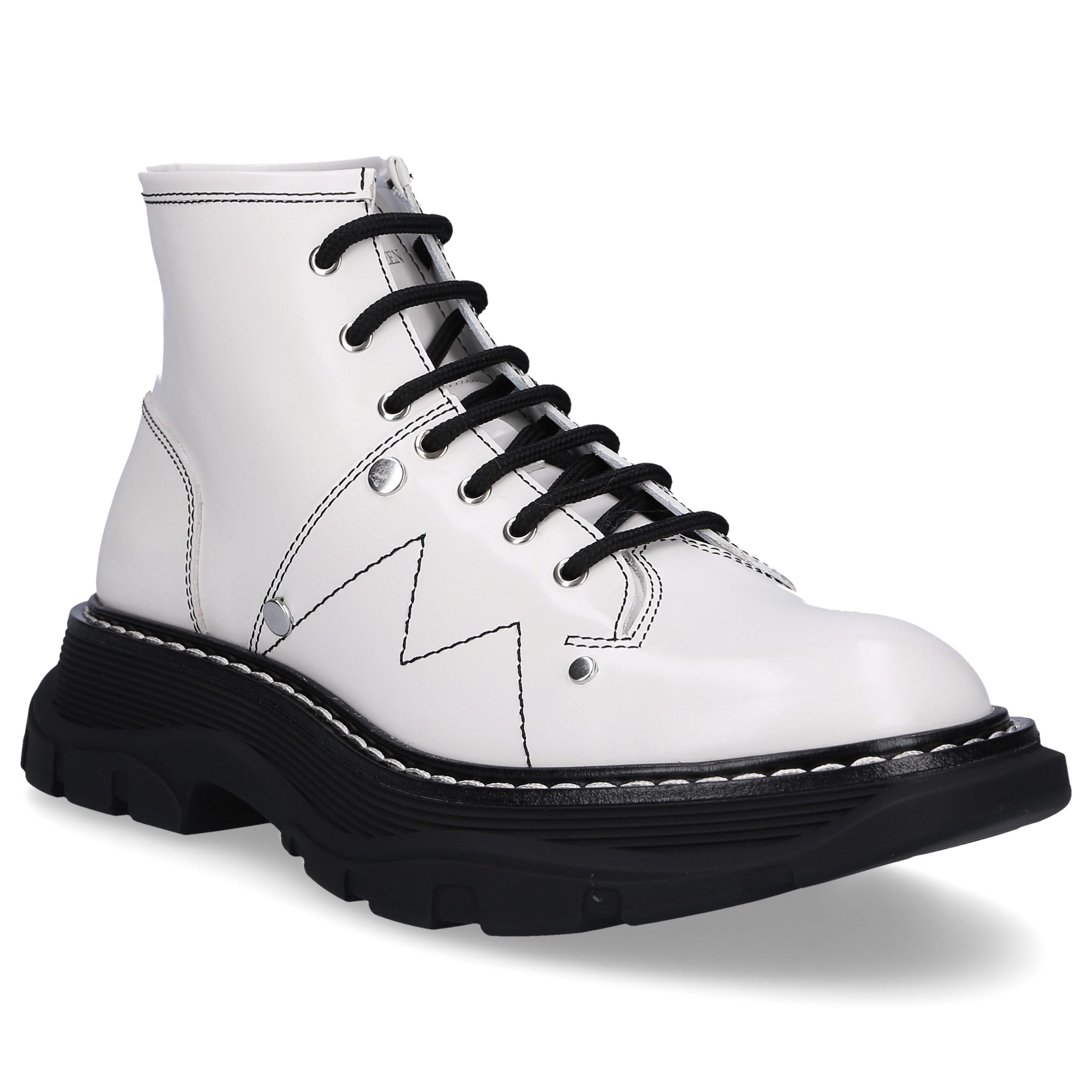 alexander mcqueen white boots