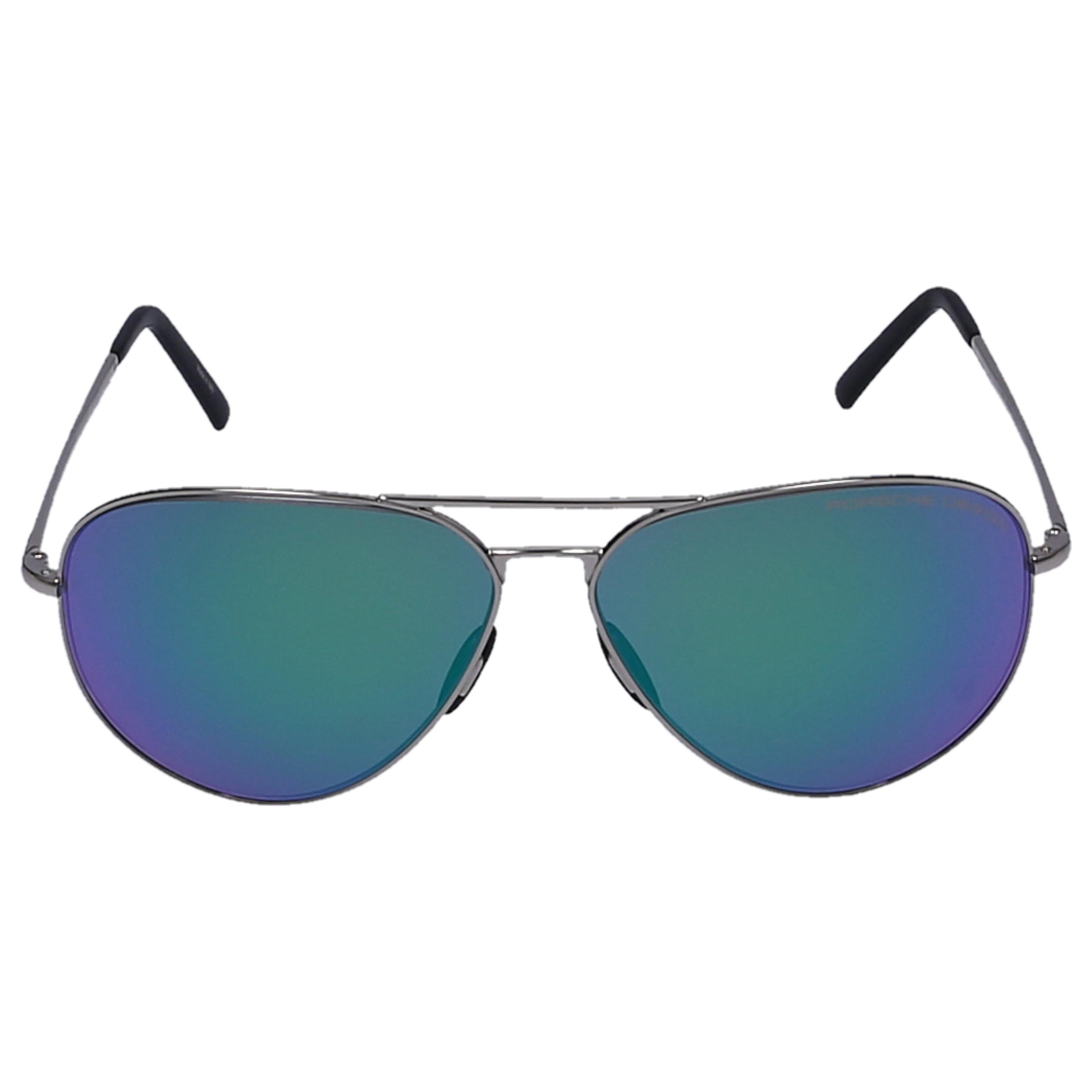 Porsche Design Men Sunglasses Aviator 8505 K Metal Acetate Mirrored ...