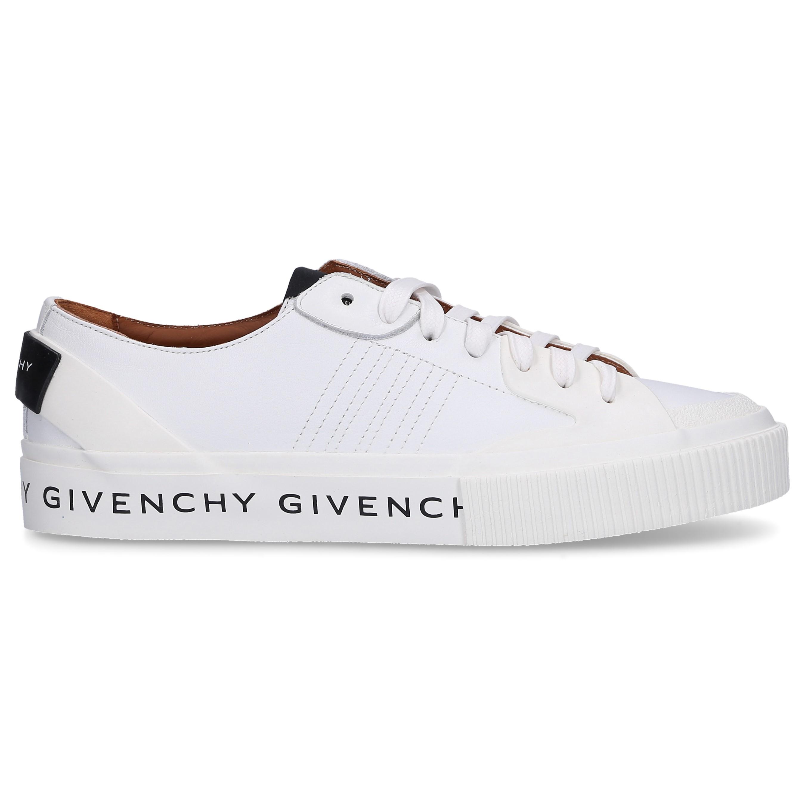 givenchy chain tennis light low sneakers in canvas
