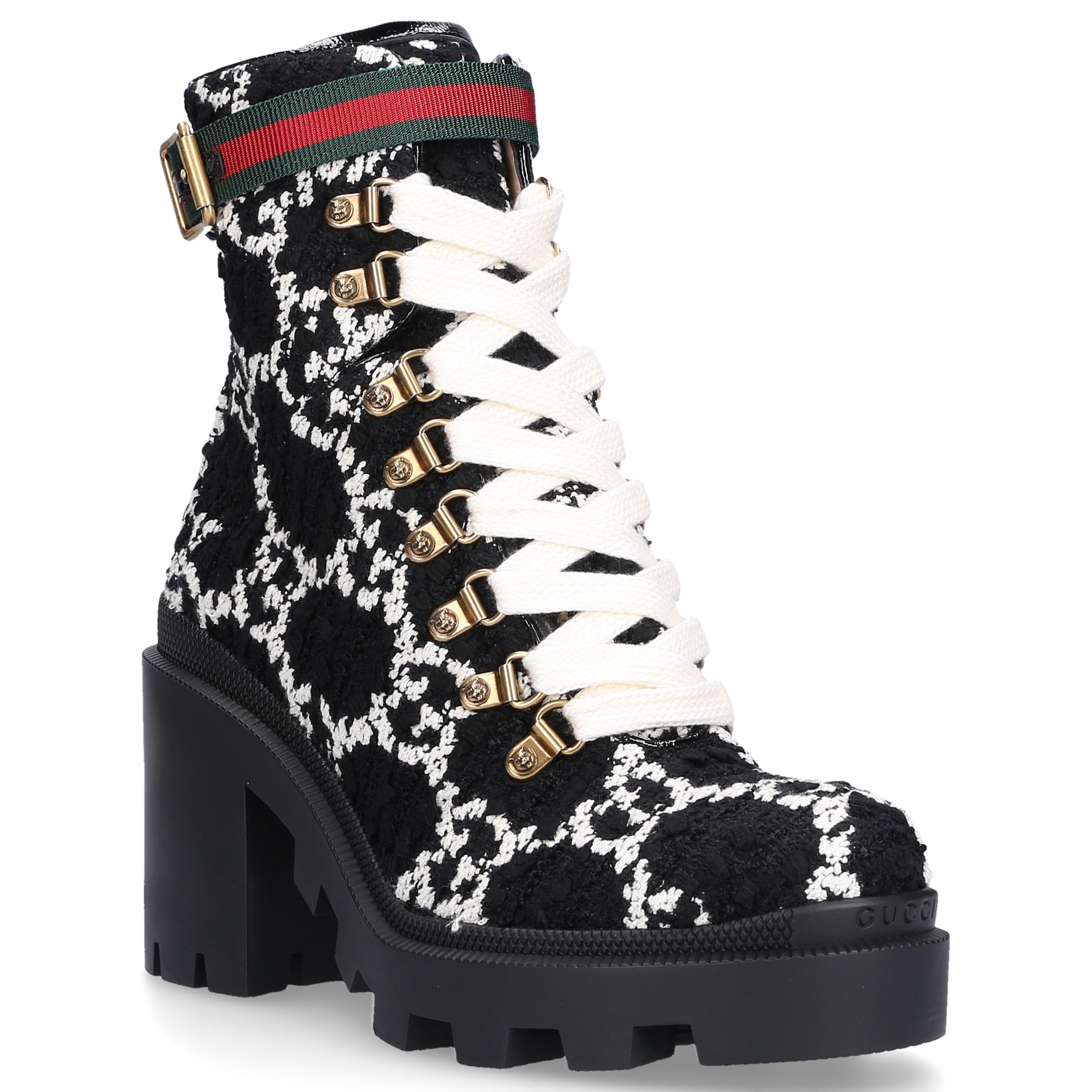gucci black combat boots