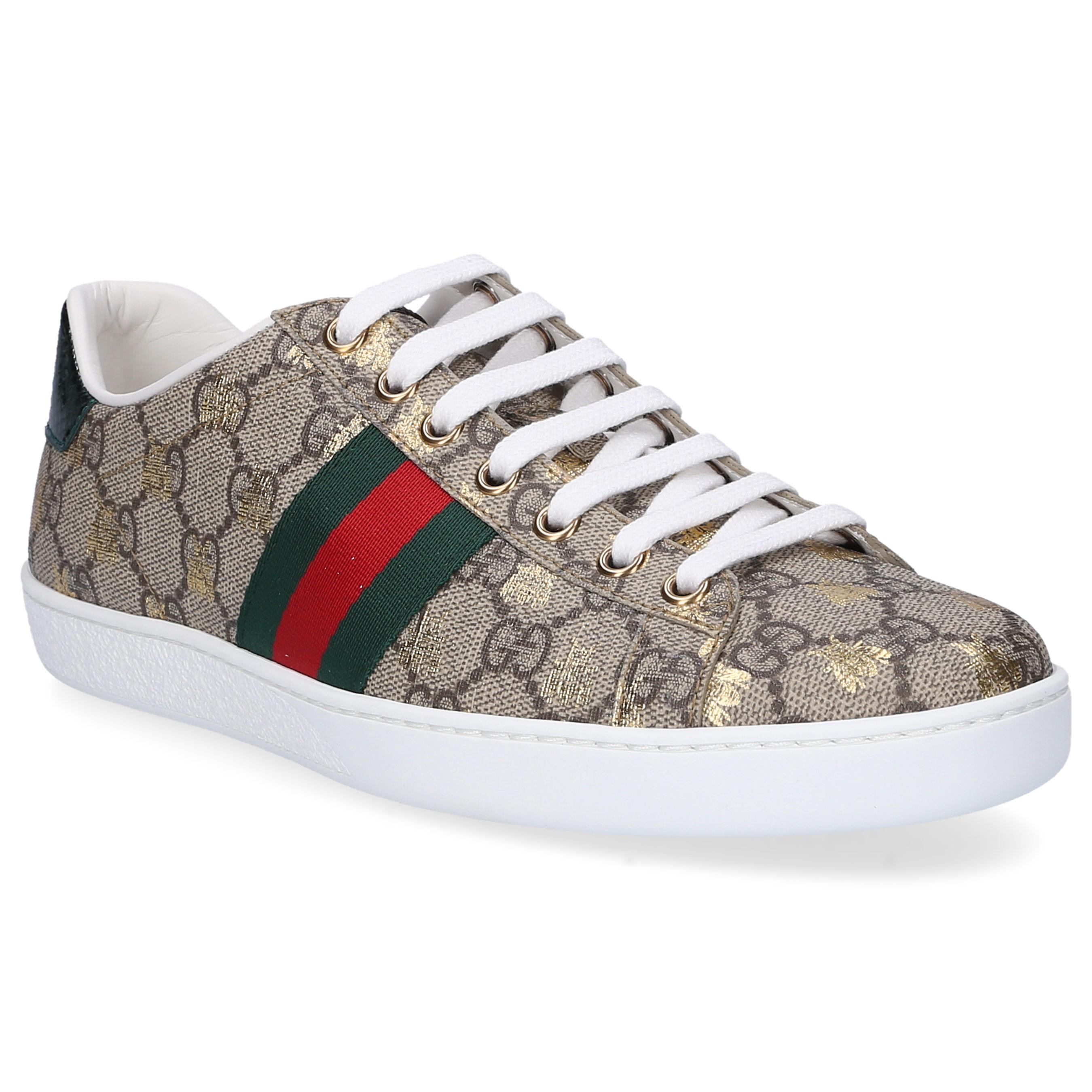 Gucci Canvas Low-top Sneakers New Ace Sneaker in Brown - Save 1% - Lyst