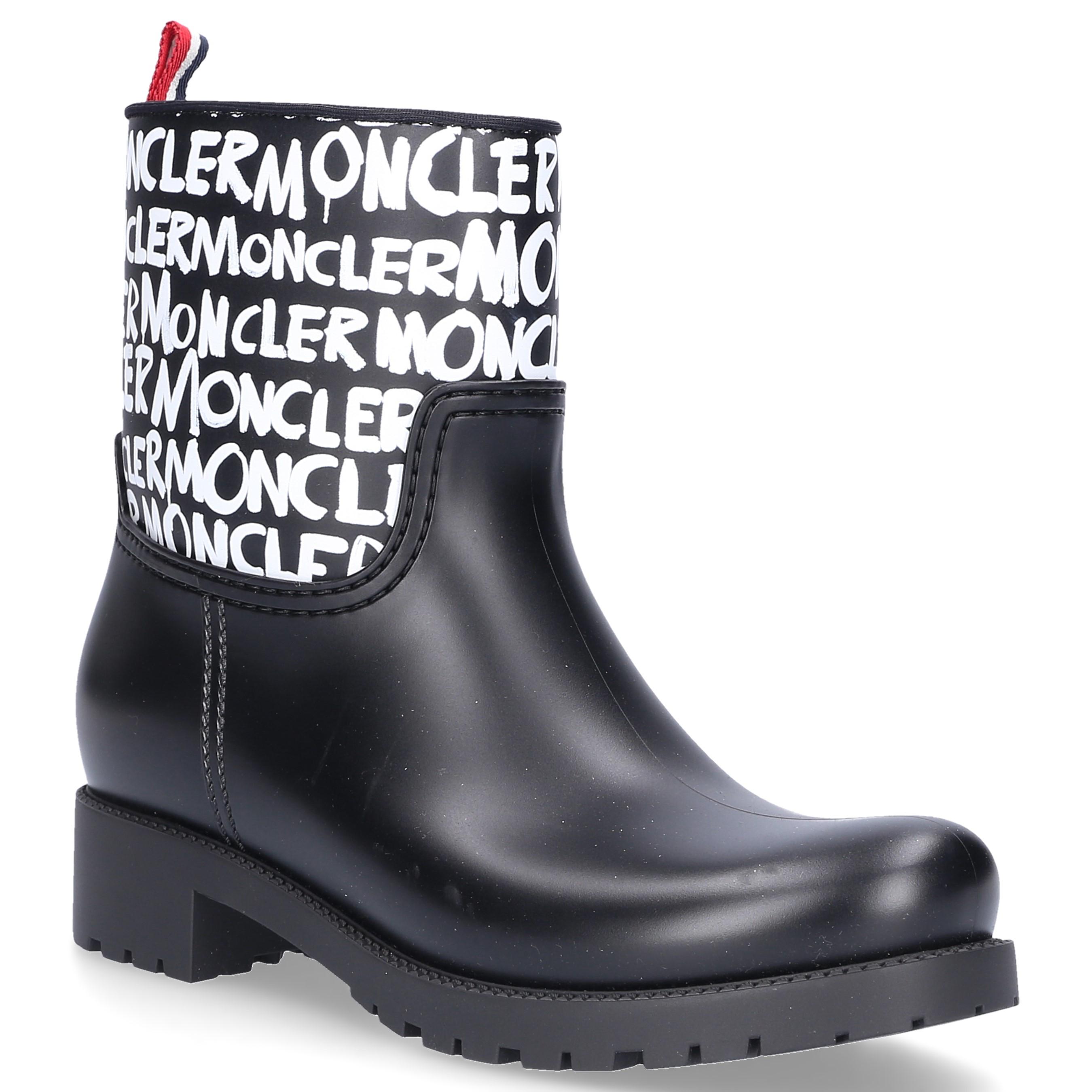 Moncler Neoprene Ginette Rain Boots in Charcoal (Black) - Save 50 