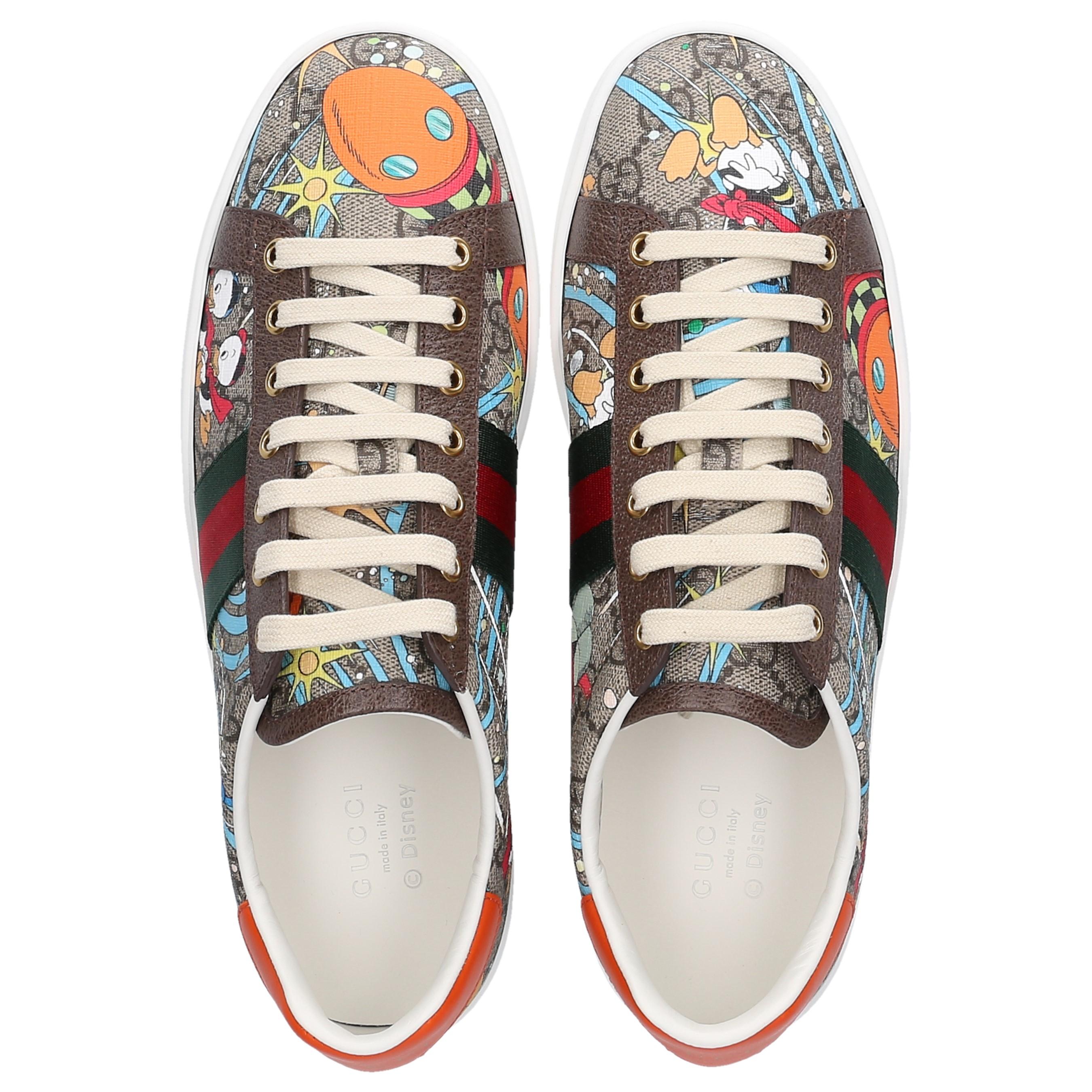 Gucci New Ace Donald Duck Sneakers | Lyst