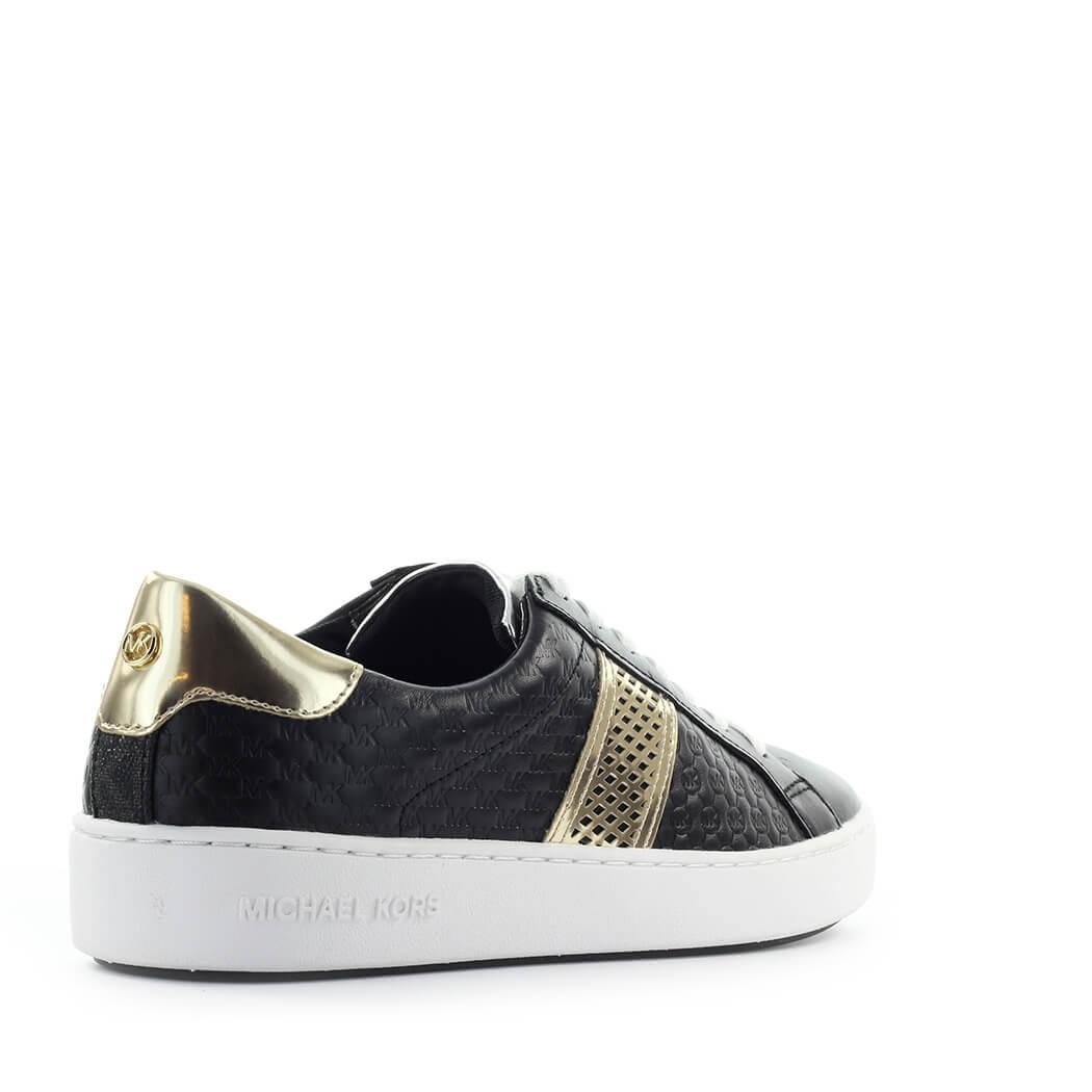 irving calf hair and mesh stripe sneaker