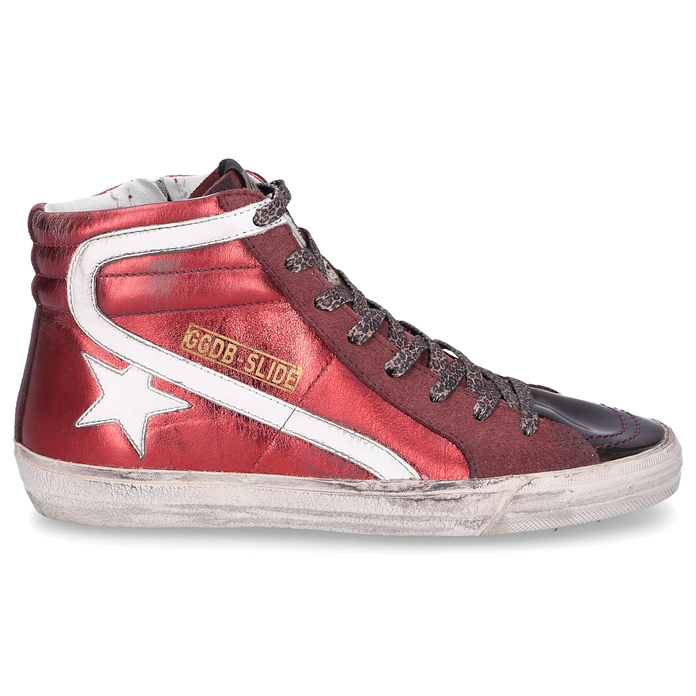 Golden Goose High-top Sneakers Slide Suede Used Red | Lyst