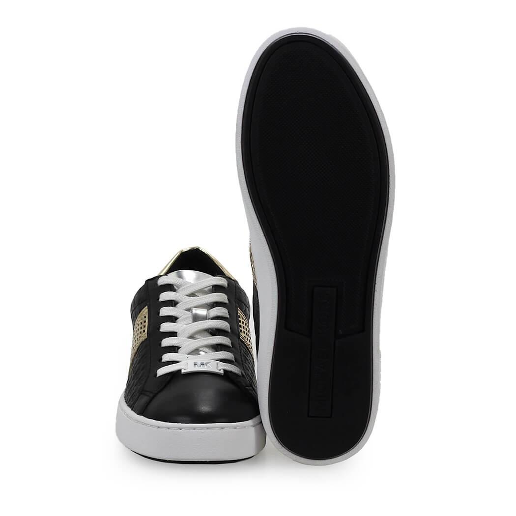 irving calf hair and mesh stripe sneaker