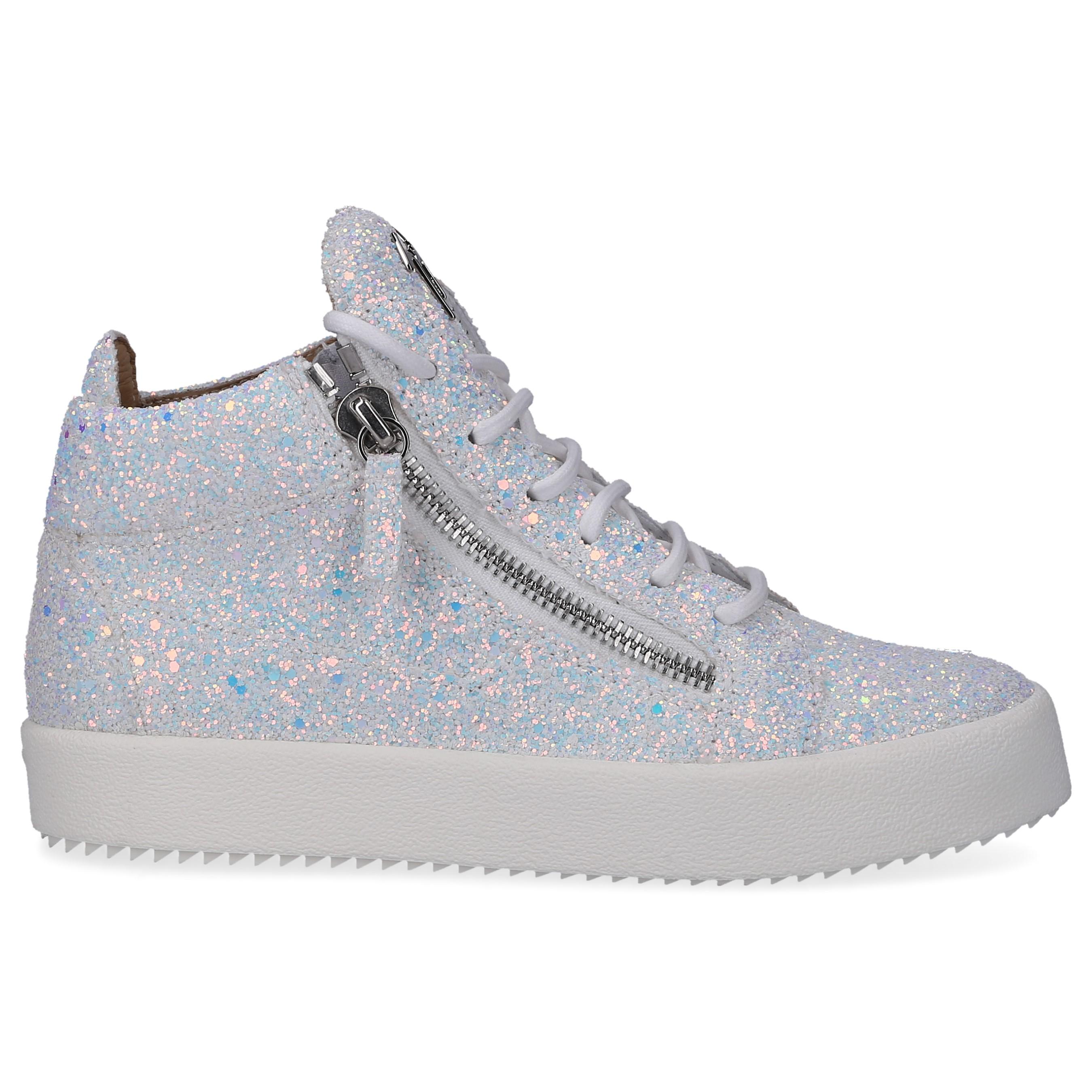 Giuseppe Zanotti Sneaker high MILK Glitter Glitzer weiß in Weiß | Lyst DE