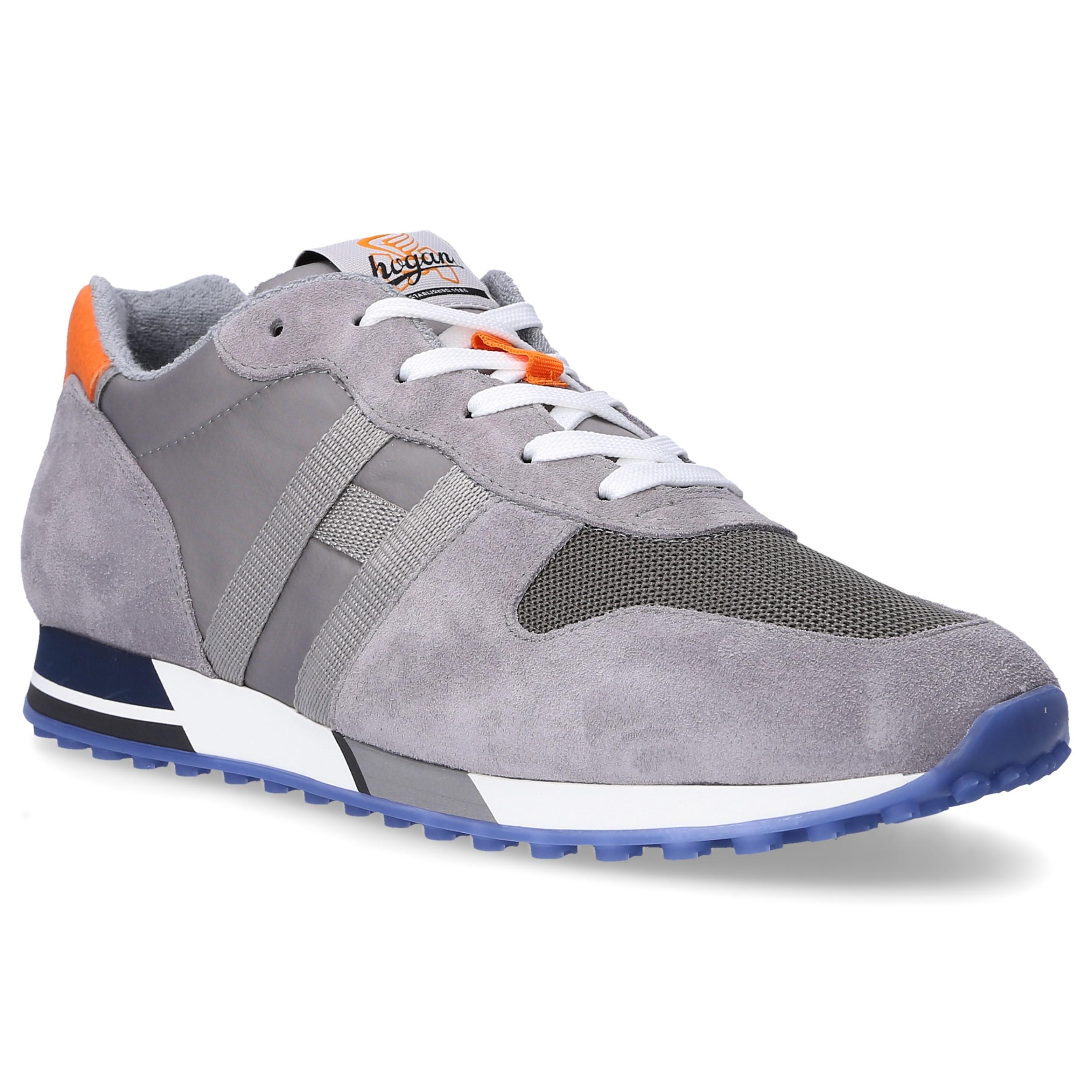 Hogan H383 Grey Suede And Fabric Sneaker Men�s Shoes