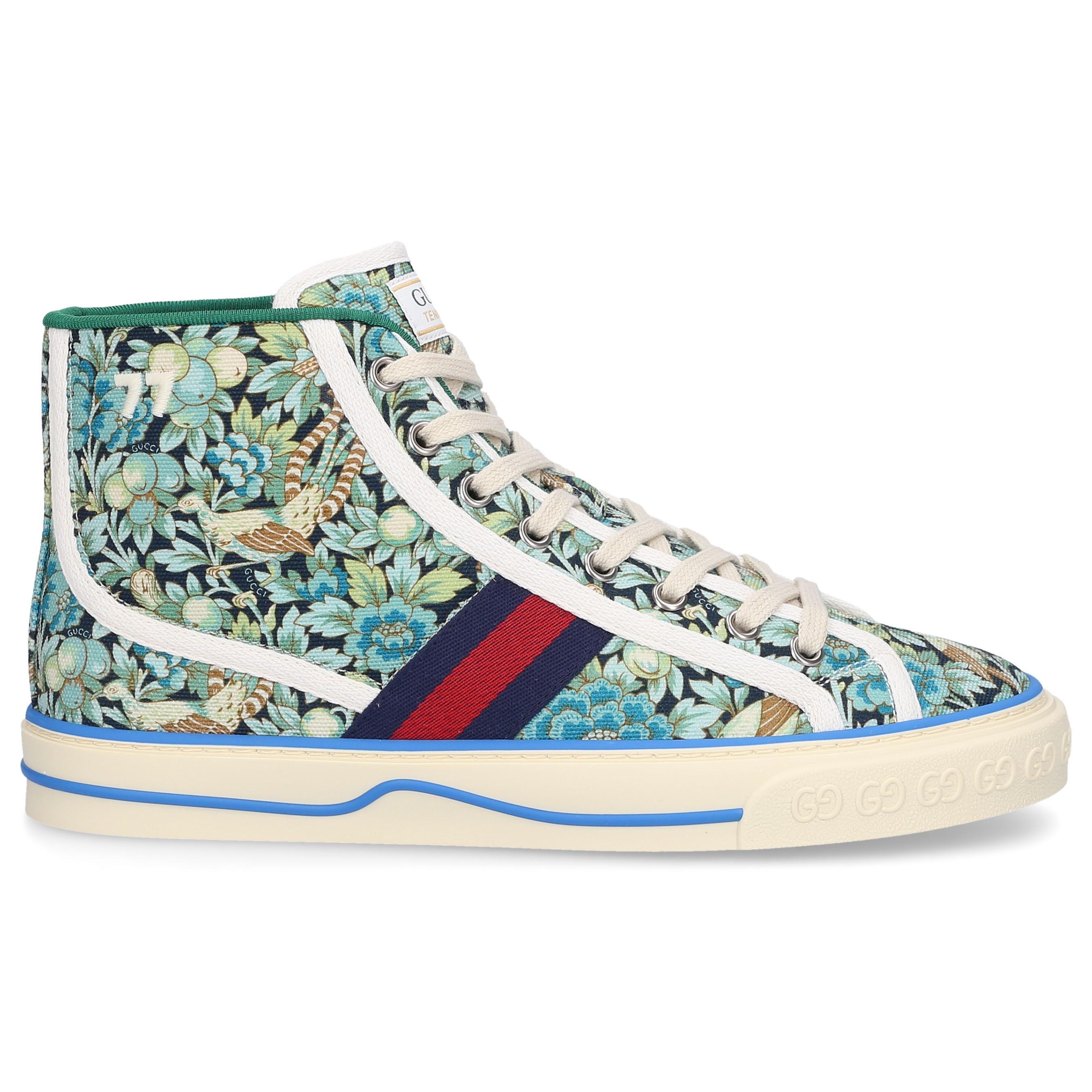 Gucci Canvas High-top Sneakers Tennis 1977 in Green - Lyst