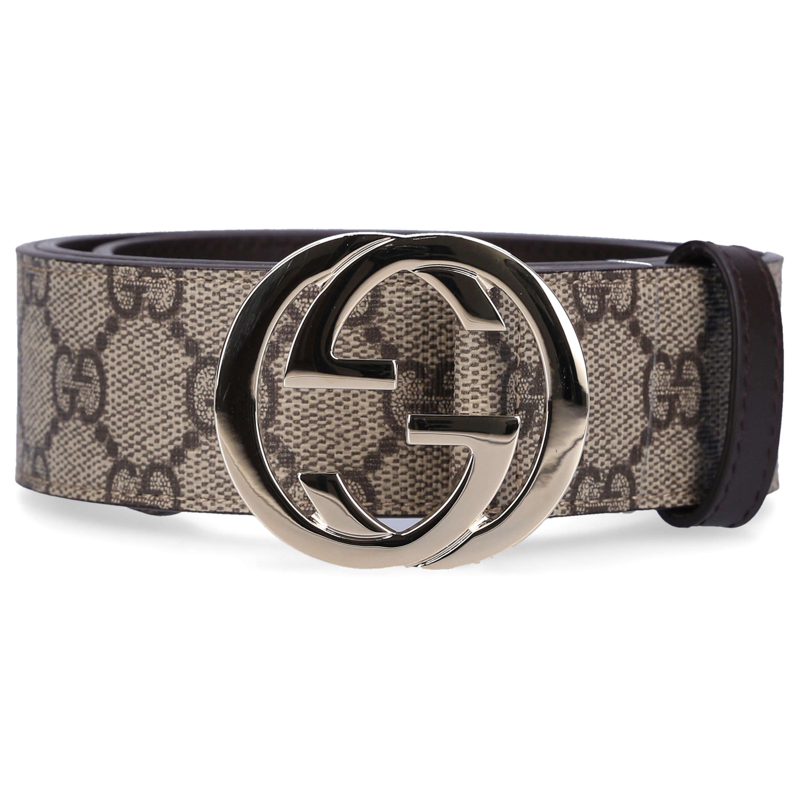 Gucci Women Belt Kgdhg GG Supreme Canvas Logo Beige in Natural - Lyst