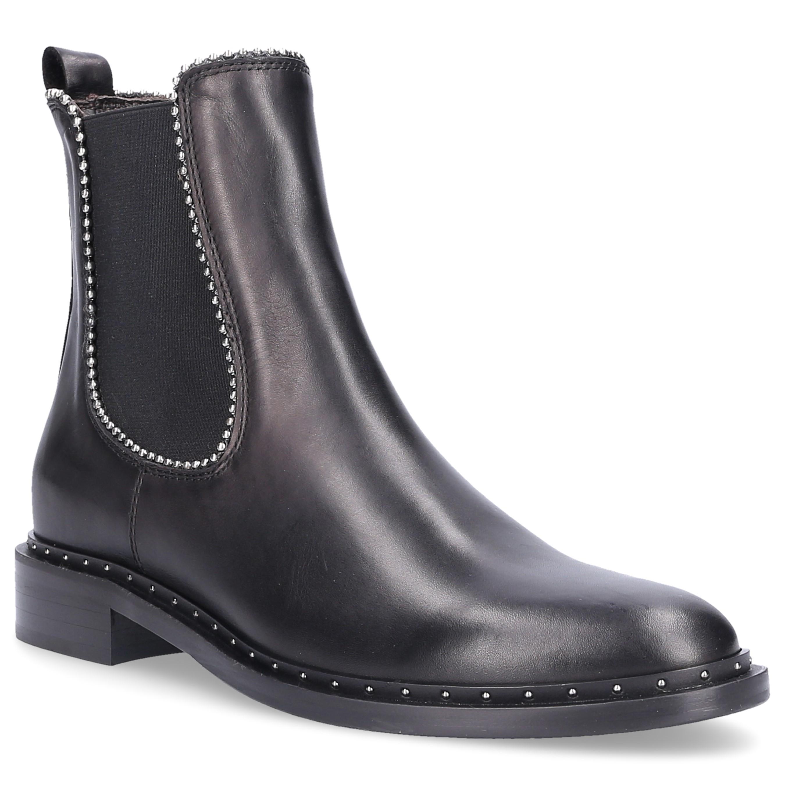 Via Roma 15 Leather Ankle Boots Black Saint Barth - Lyst