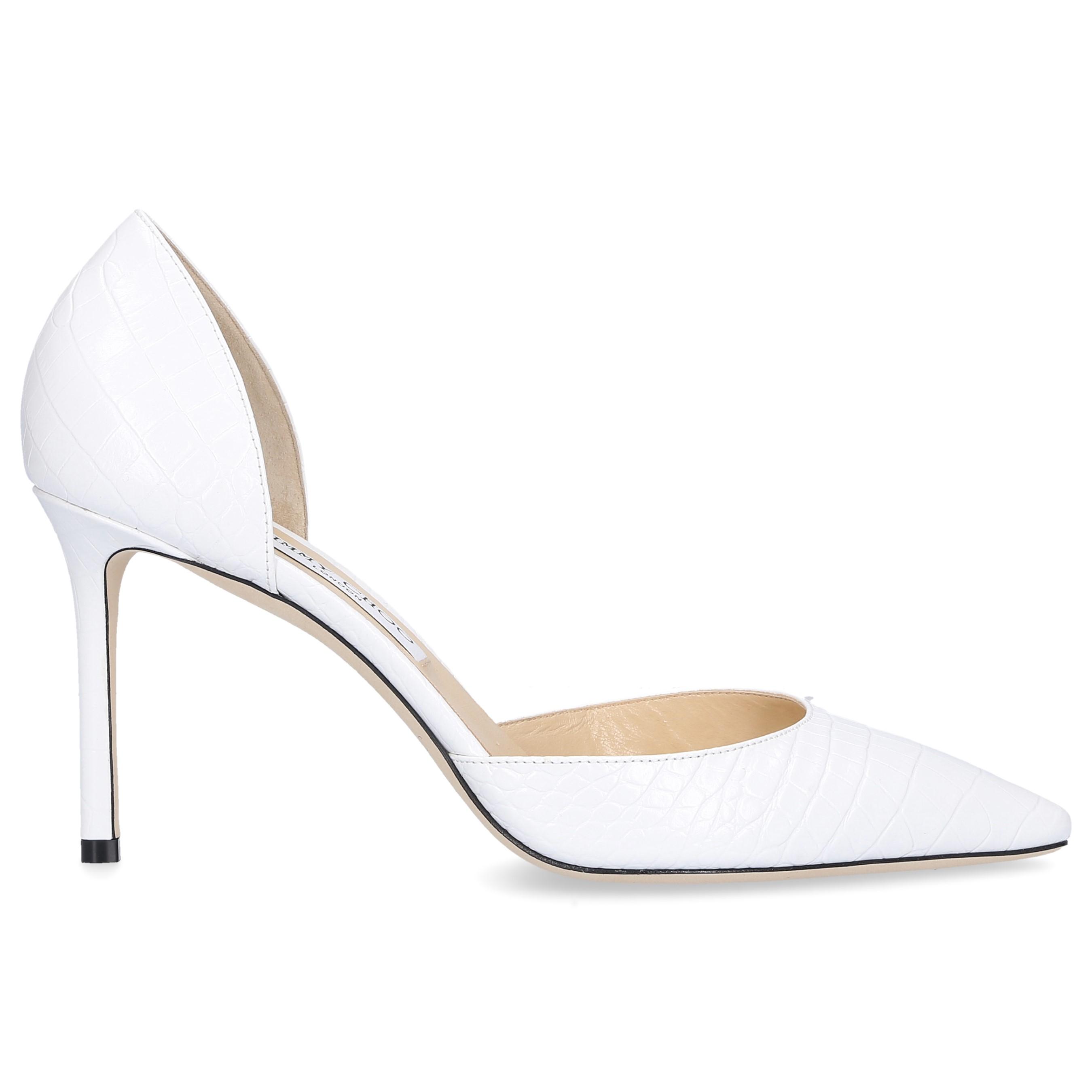 Jimmy Choo Leather Pumps Esther 85 in White Lyst
