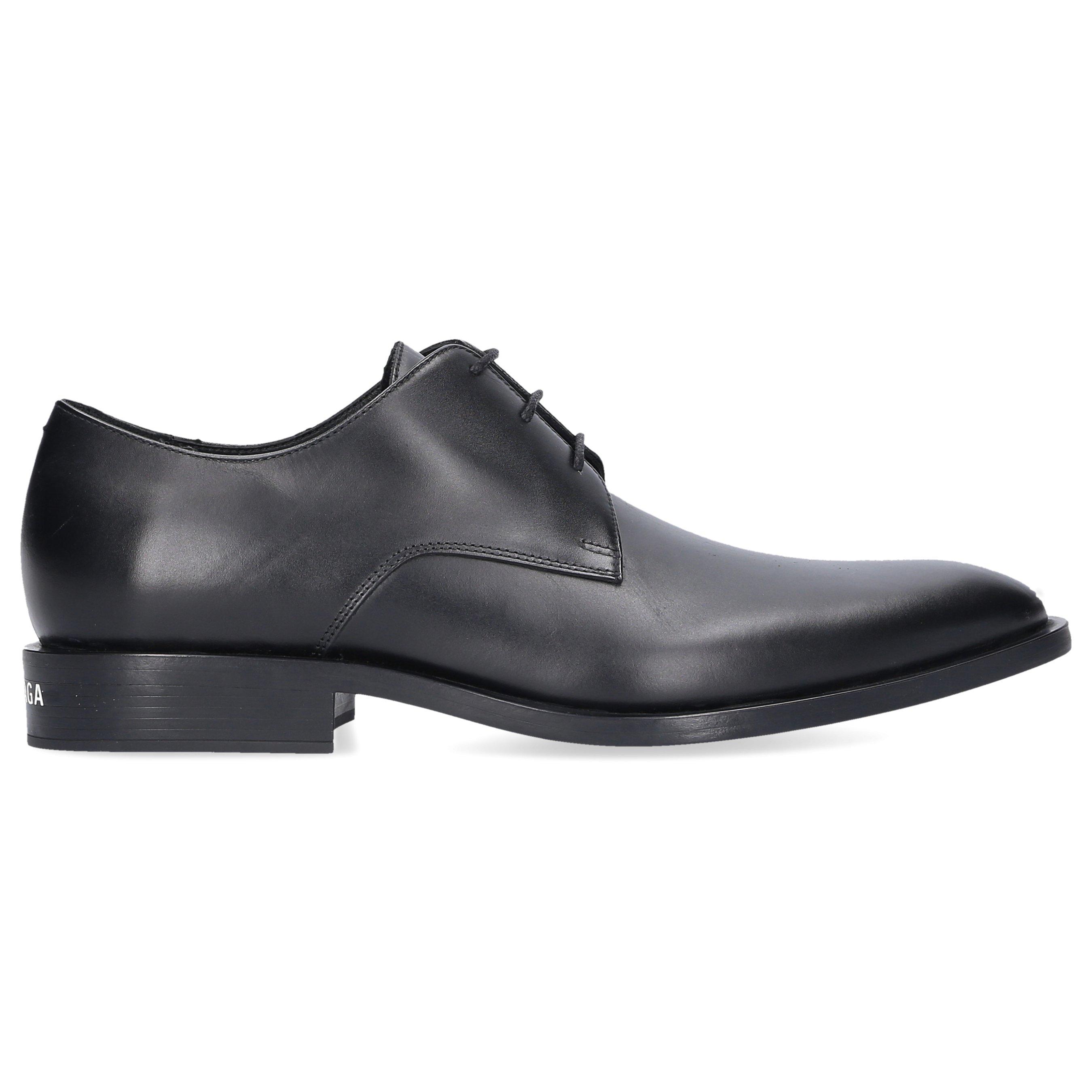Balenciaga Business Shoes Derby Wallstreet Calfskin in Black for Men | Lyst