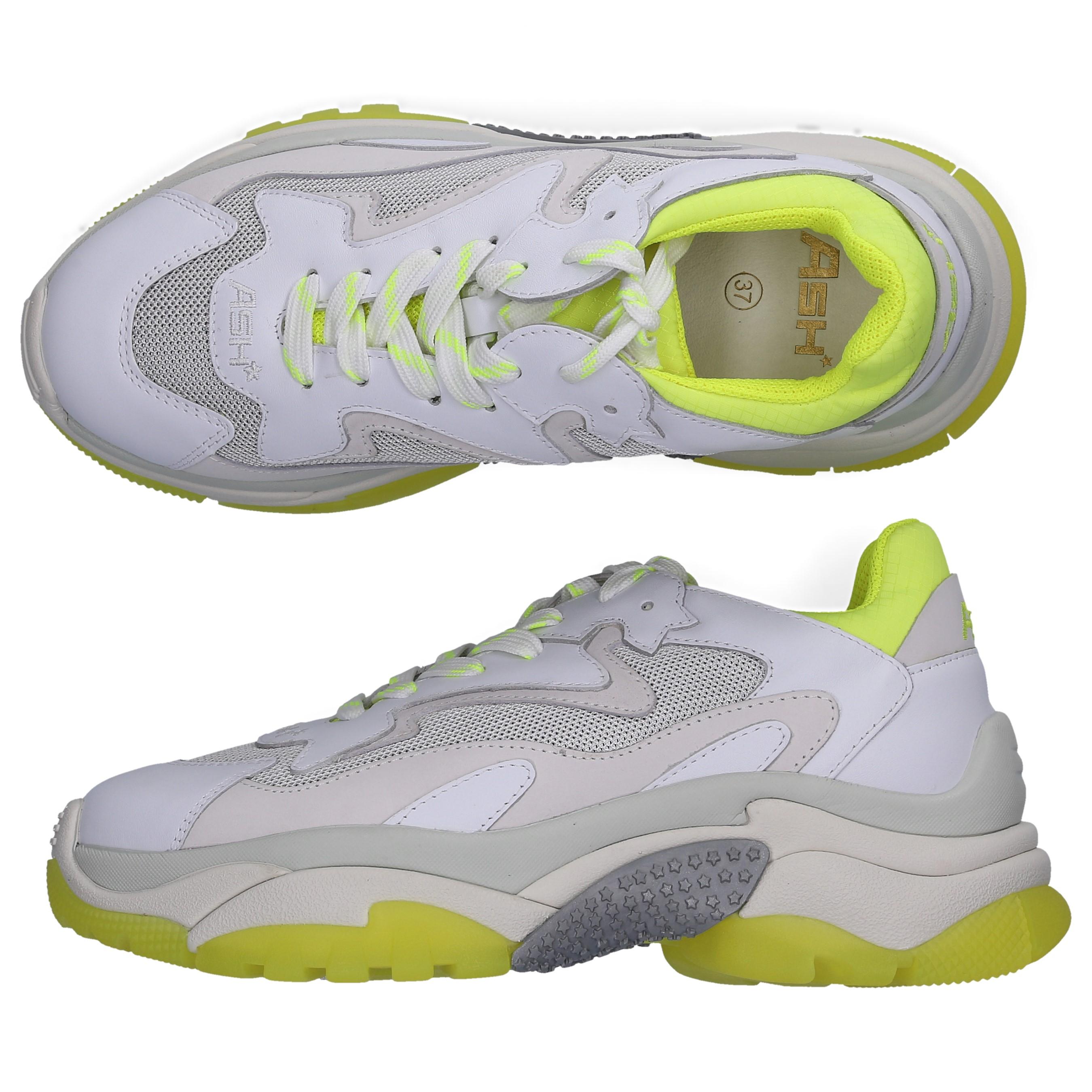 Ash Low-top Sneakers Addict Nappa Leather Nubuck White Yellow - Lyst