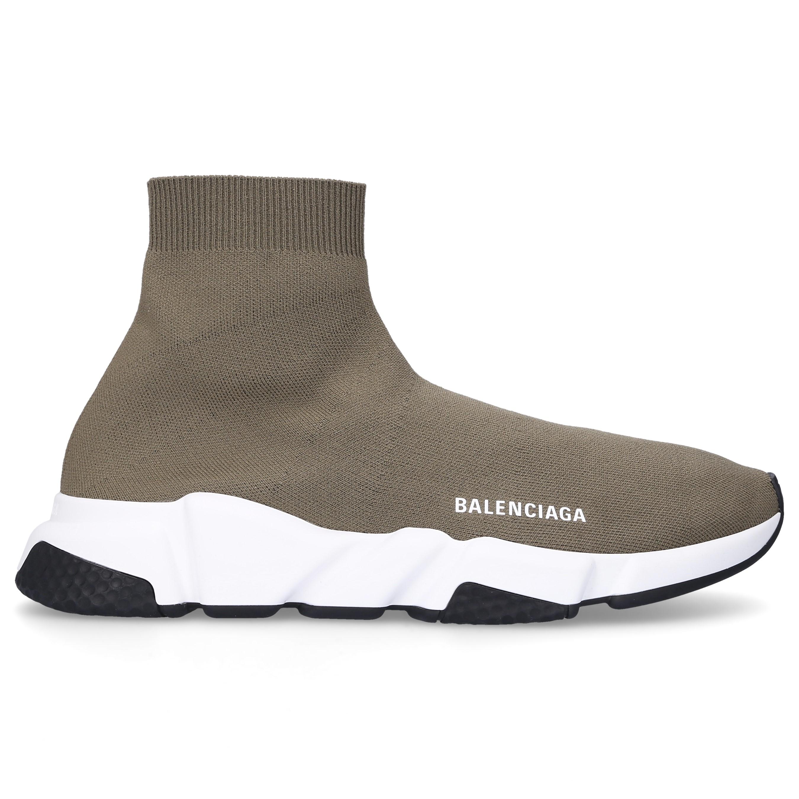 Balenciaga Speed Sneakers In Stretch-knit in Green for Men | Lyst
