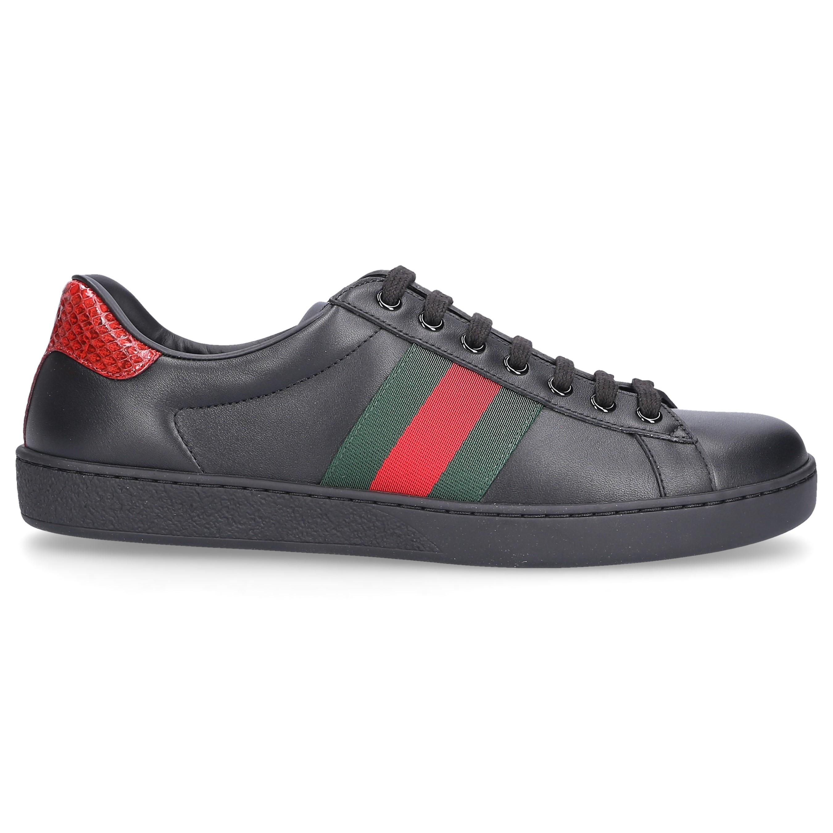 Gucci Leather Sneakers Black New Ace for Men - Save 46% - Lyst