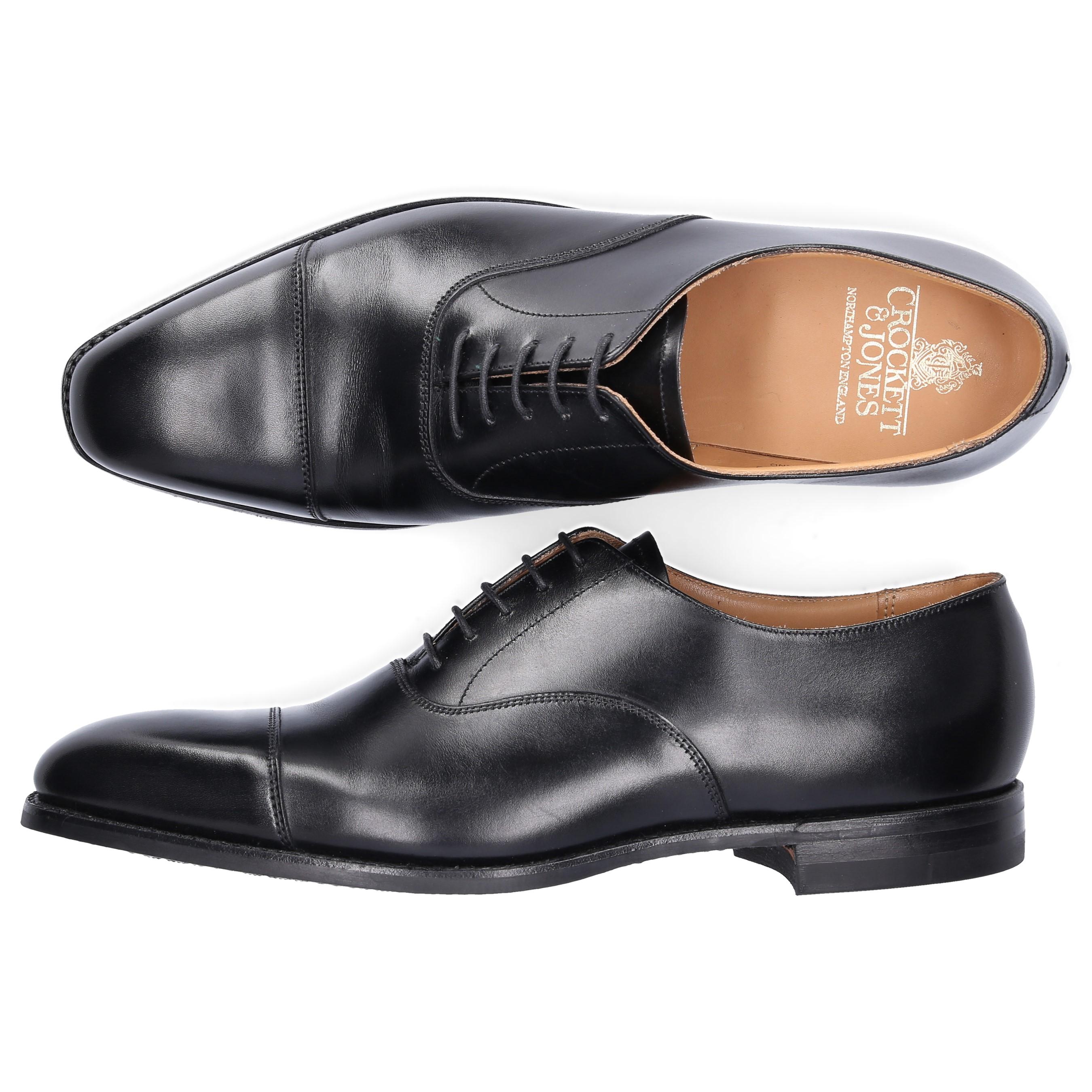 Crockett and Jones Leather Business Shoes Oxford Hallam in Black for