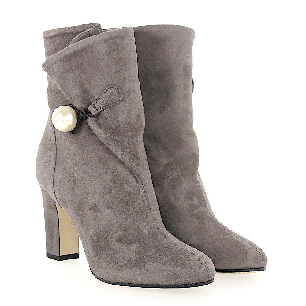 Jimmy Choo Ankle Boots Grey Bethanie 85 in Gray | Lyst