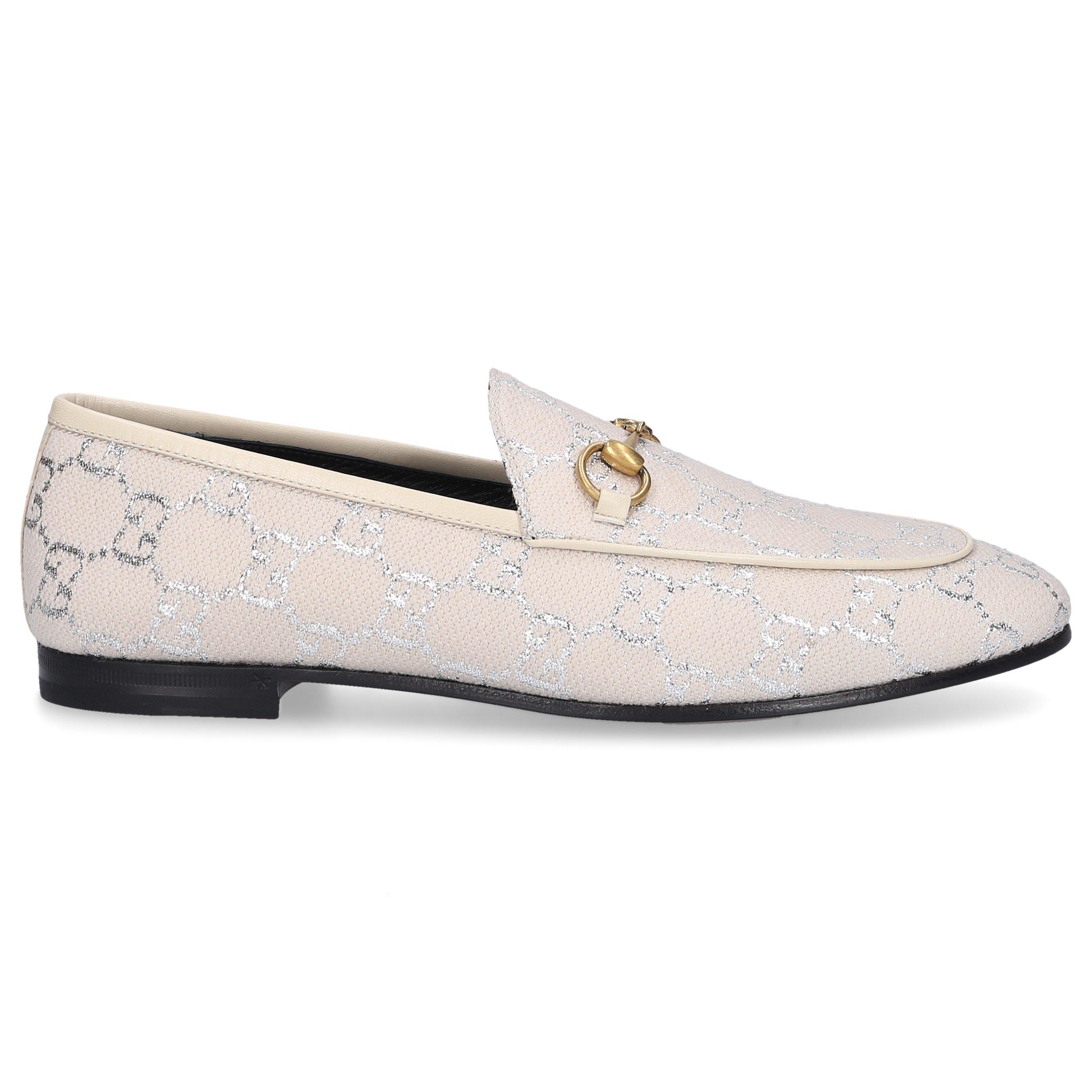 Gucci Leather Slip On Shoes Jordaan in White Lyst Canada