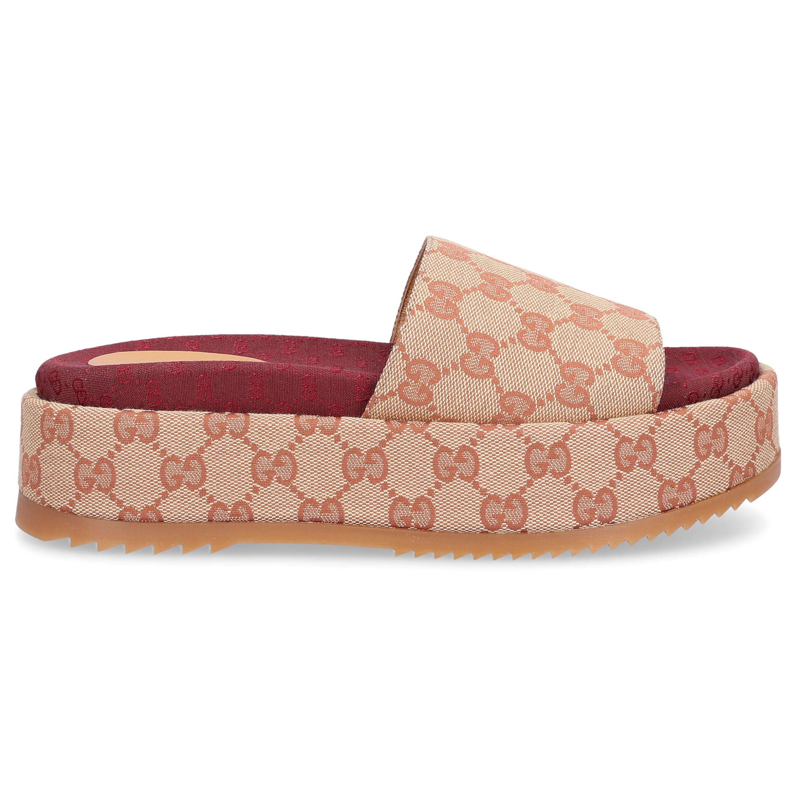 pink gucci platform sandals