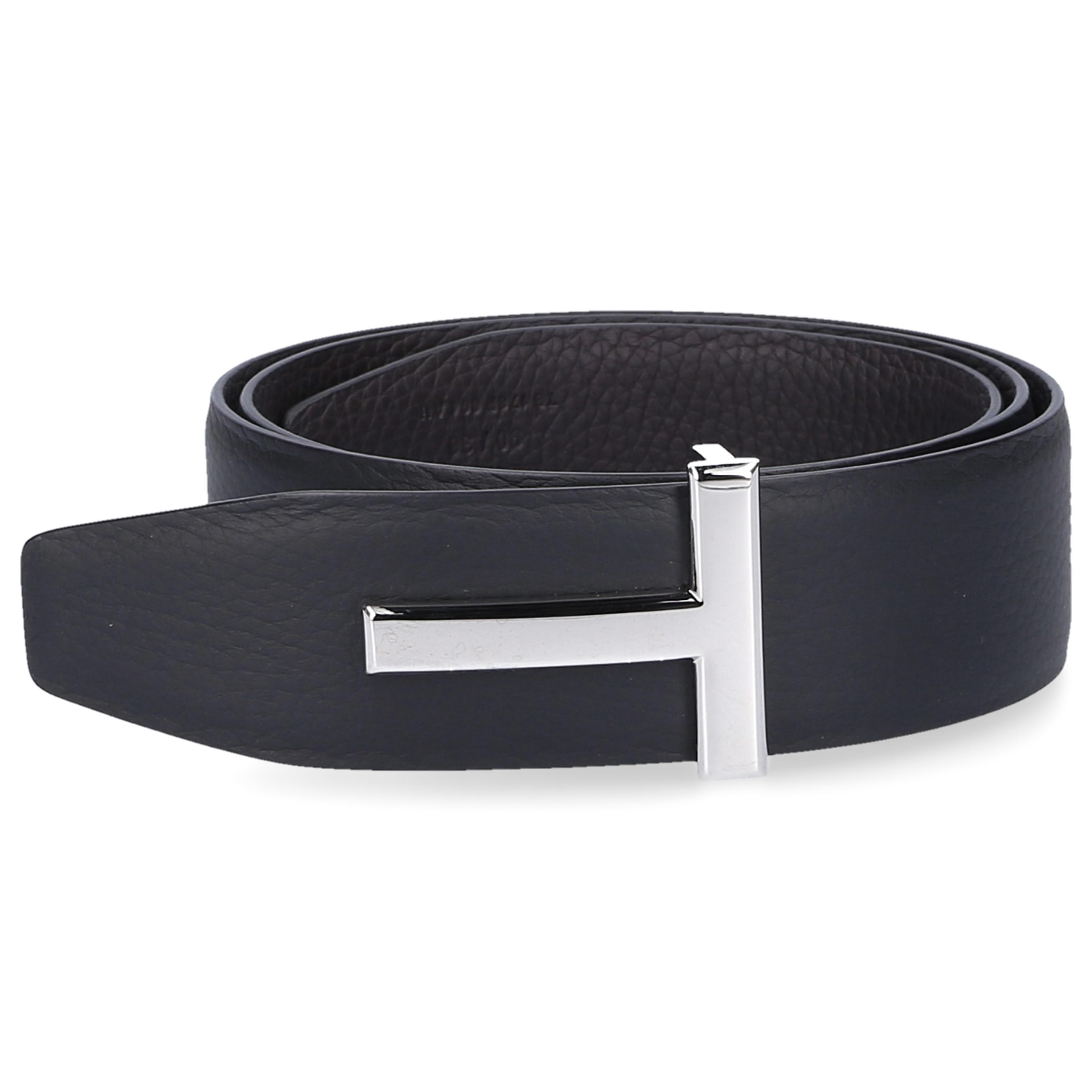 Tom Ford Belts Logo Deer Leather Metal Buckle Black in Black for Men Lyst