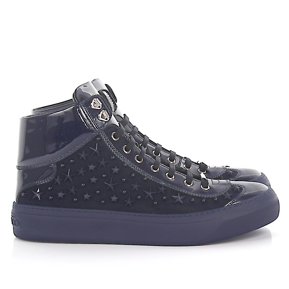 patent leather blue shoes