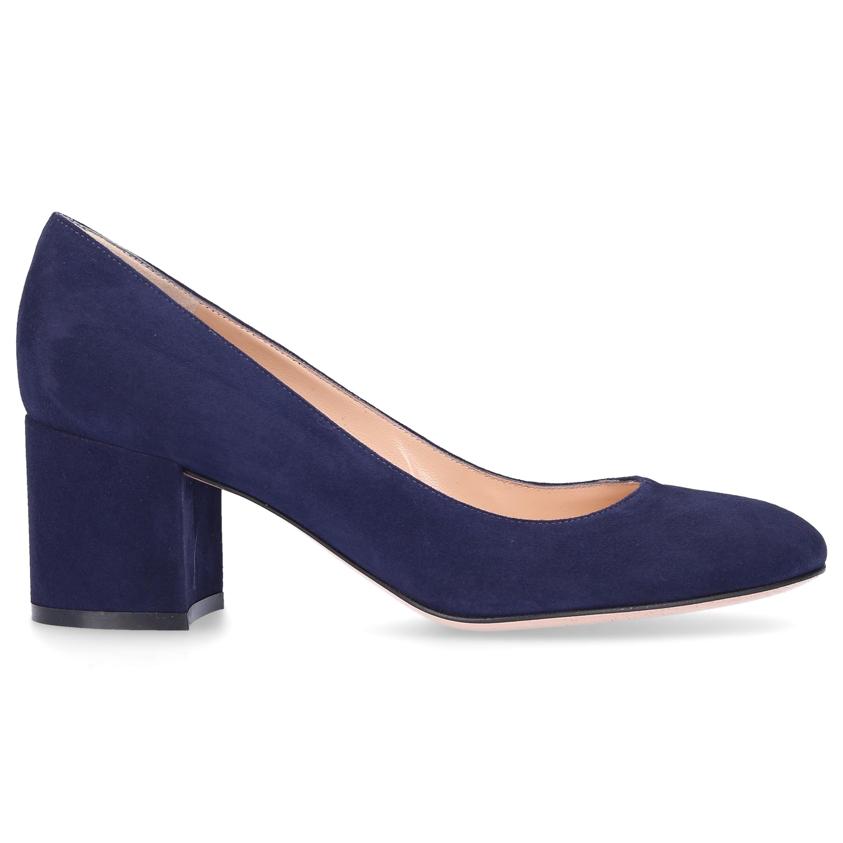 Dunkelblau Women's Veloursleder Pumps Blue Gilda XiZOPku