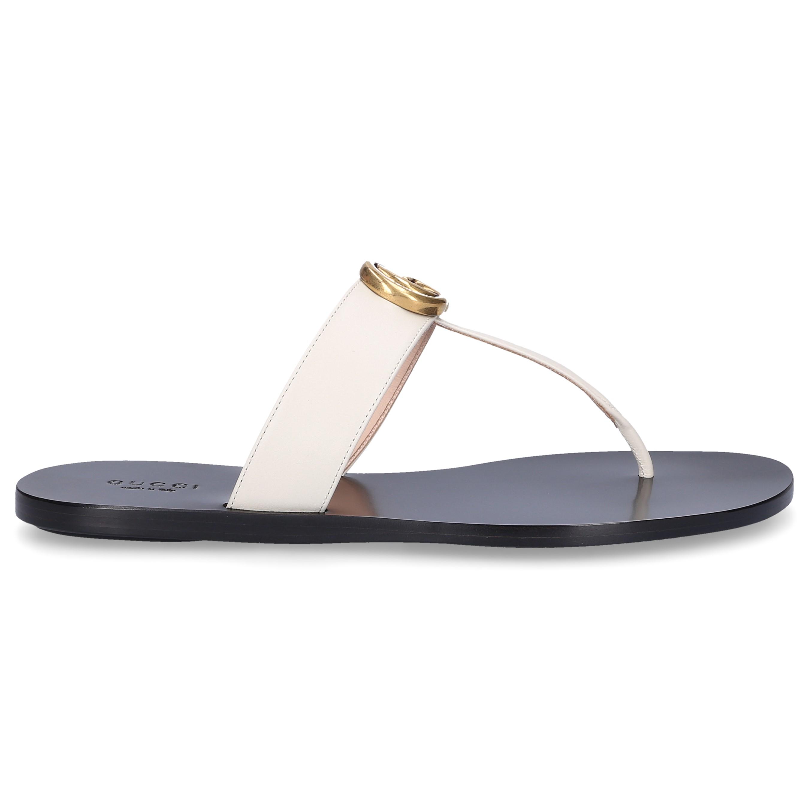 leather thong sandal with double g price