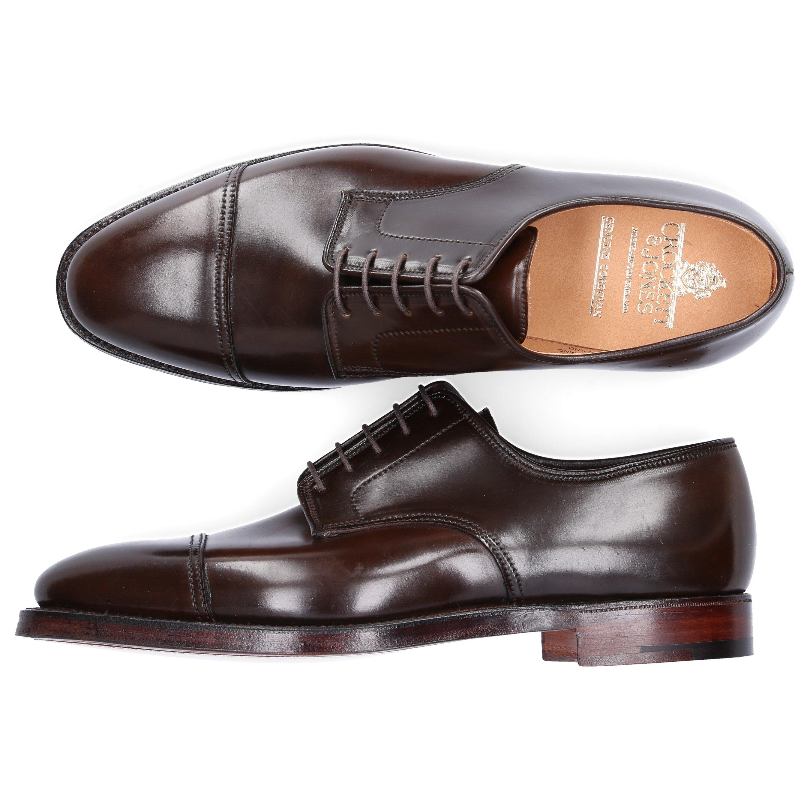 Crockett & Jones Business Shoes Derby Empire Cordovan Leather in Brown for  Men | Lyst Australia