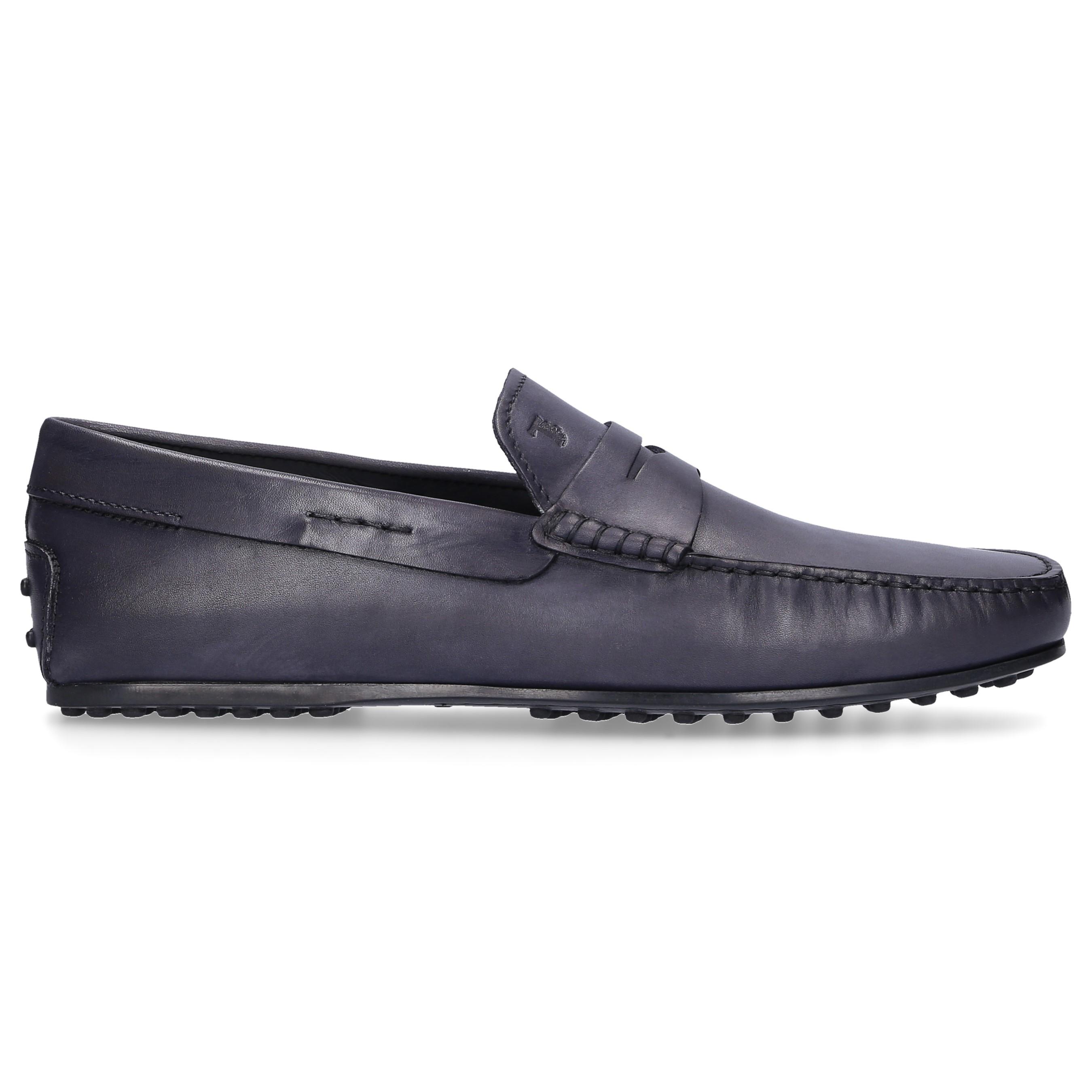 Tod's Leather Loafers Mocassino in Black for Men - Lyst