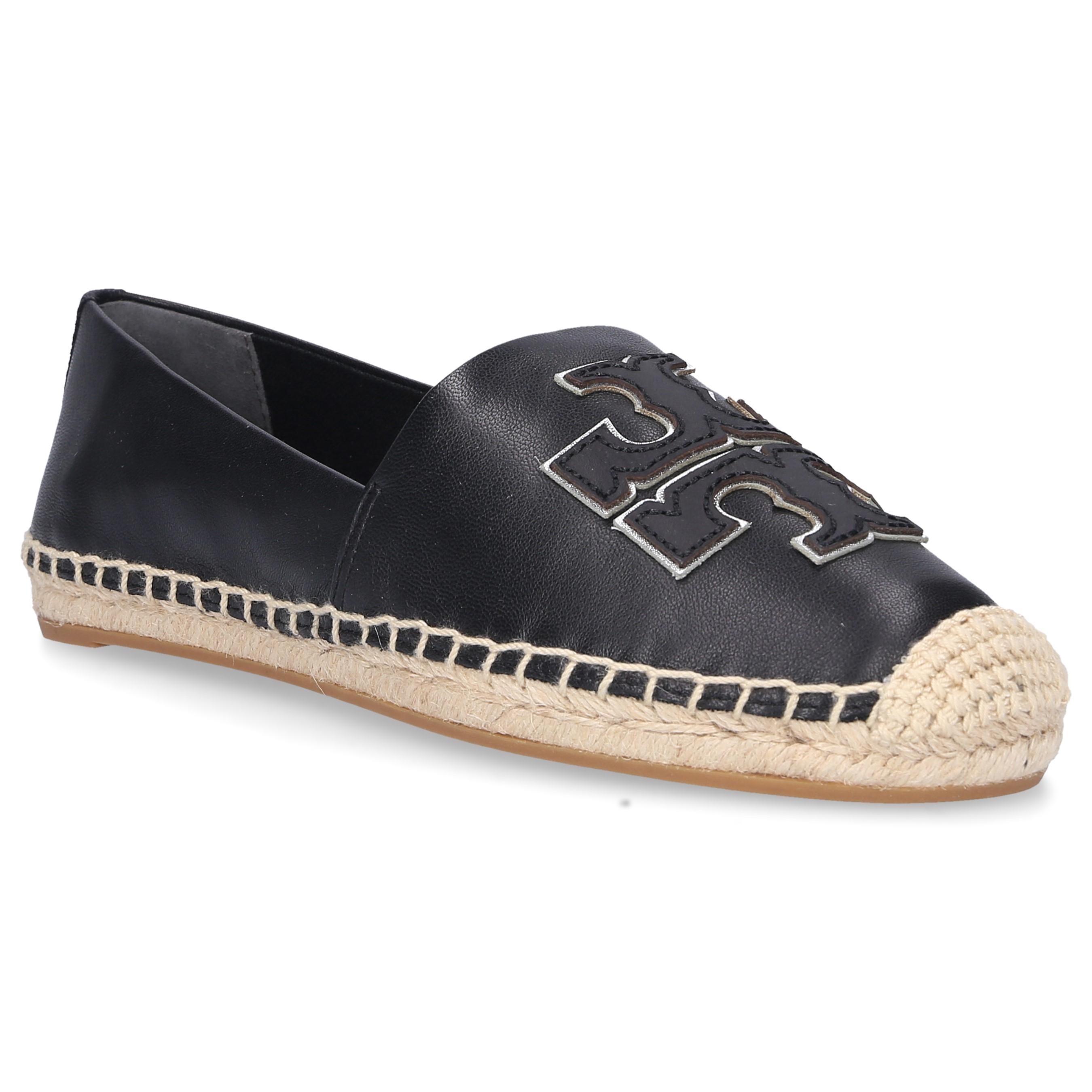 Tory Burch Leather Espadrilles Ines in Black - Lyst