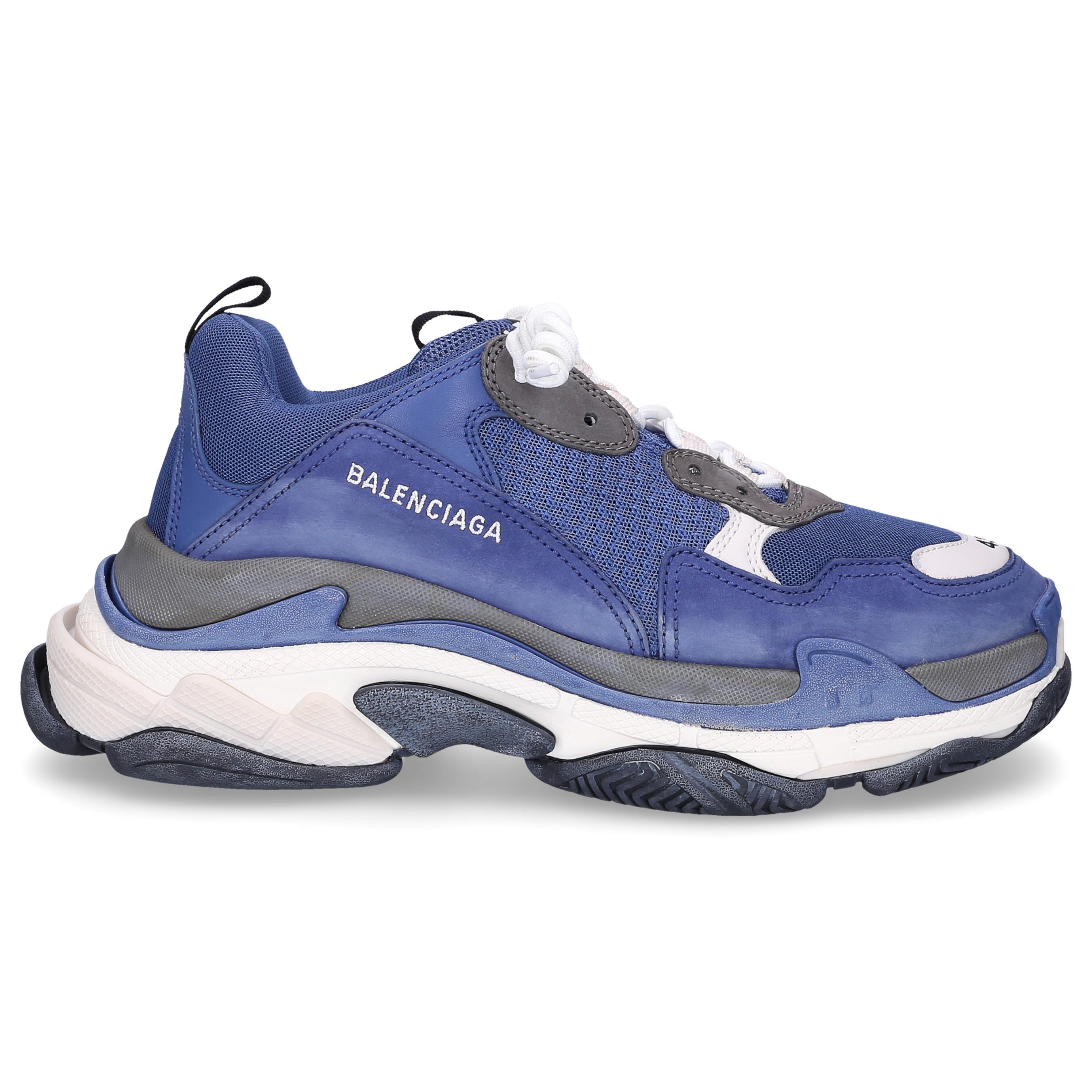 triple s suede and mesh trainers