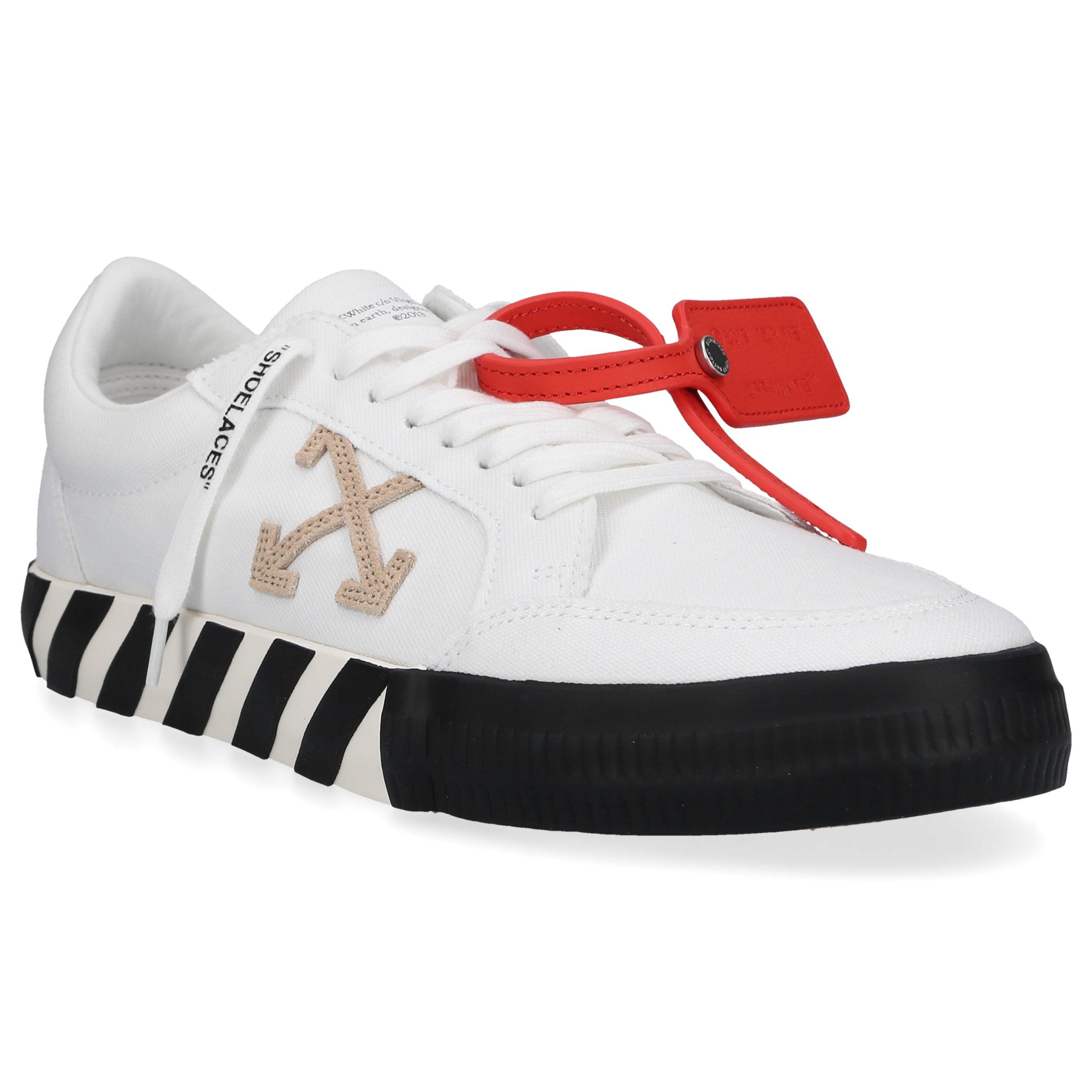 Off-White c/o Virgil Abloh Low-top Sneakers Vulcanized Canvas in Red for  Men | Lyst