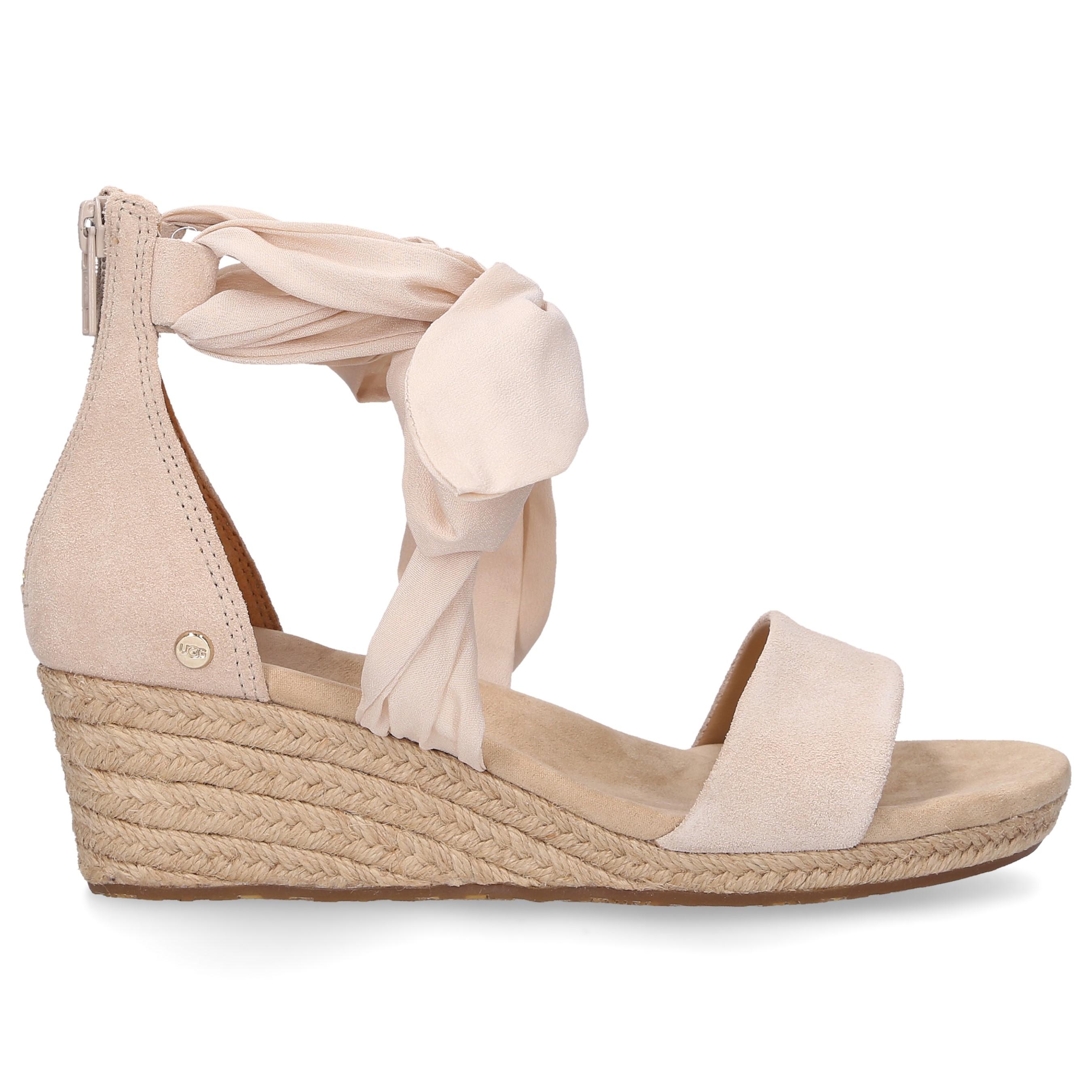 UGG Wedge Sandals Trina Textile in Natural | Lyst Canada